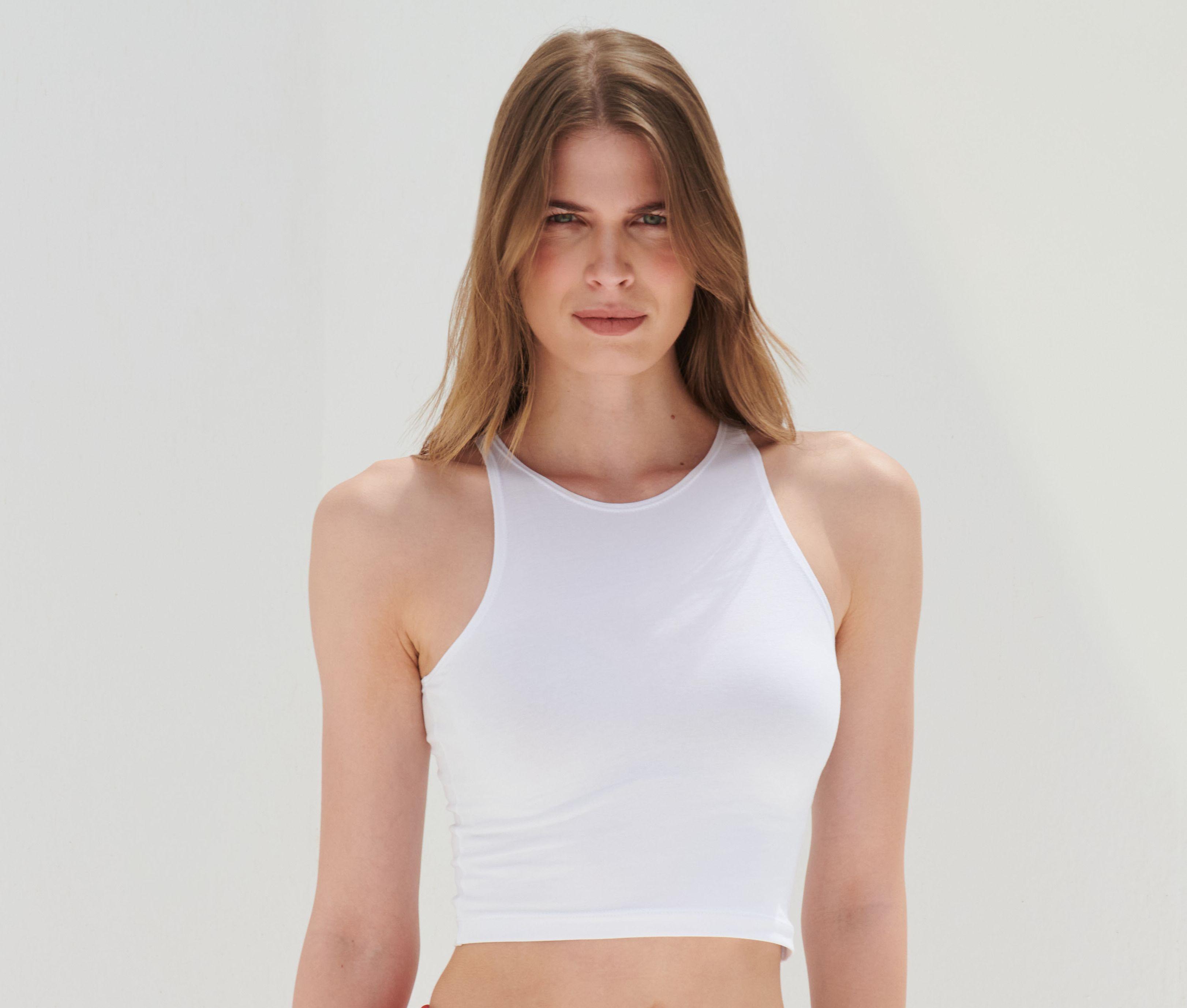 Tee-shirt femme court