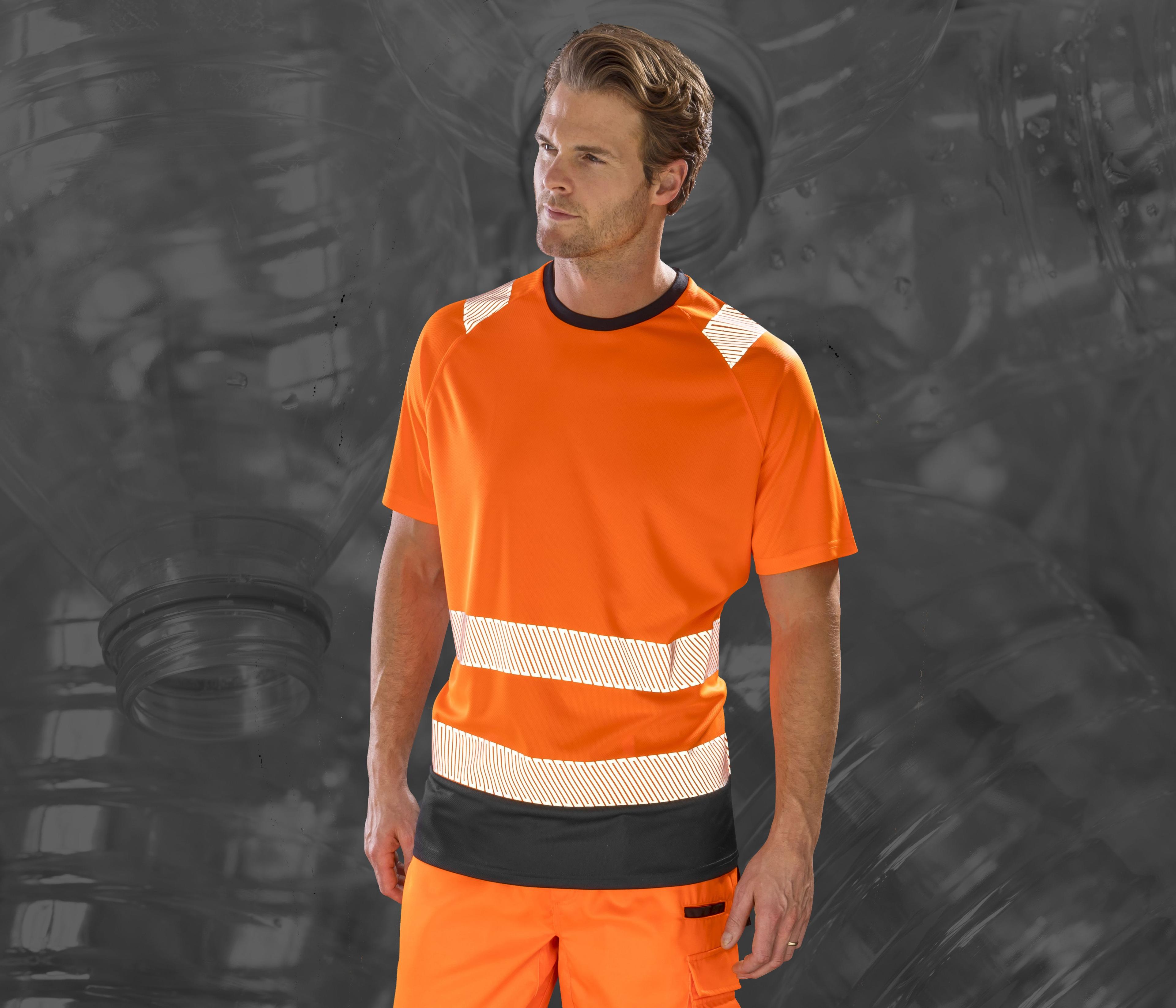 Tee-shirt haute visibilité en polyester recyclé