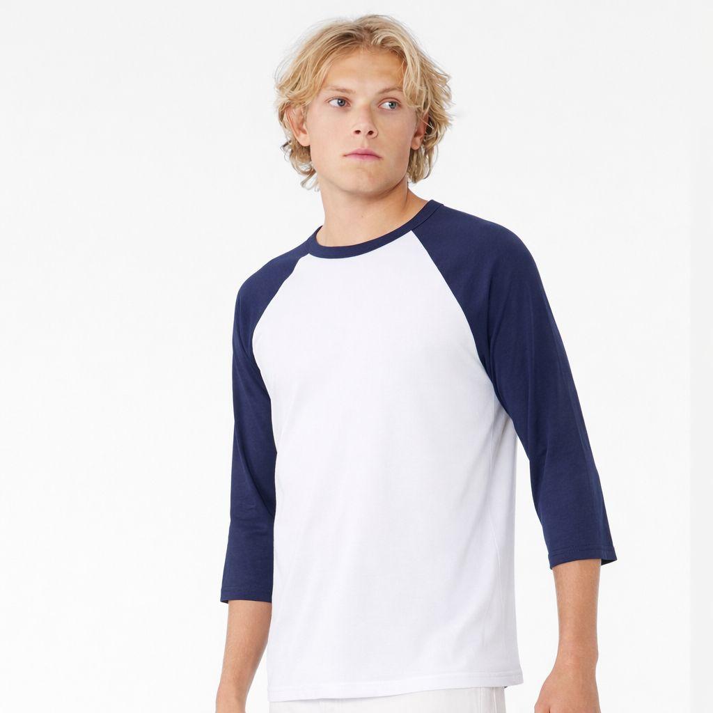 Tee-shirt baseball manches 3/4