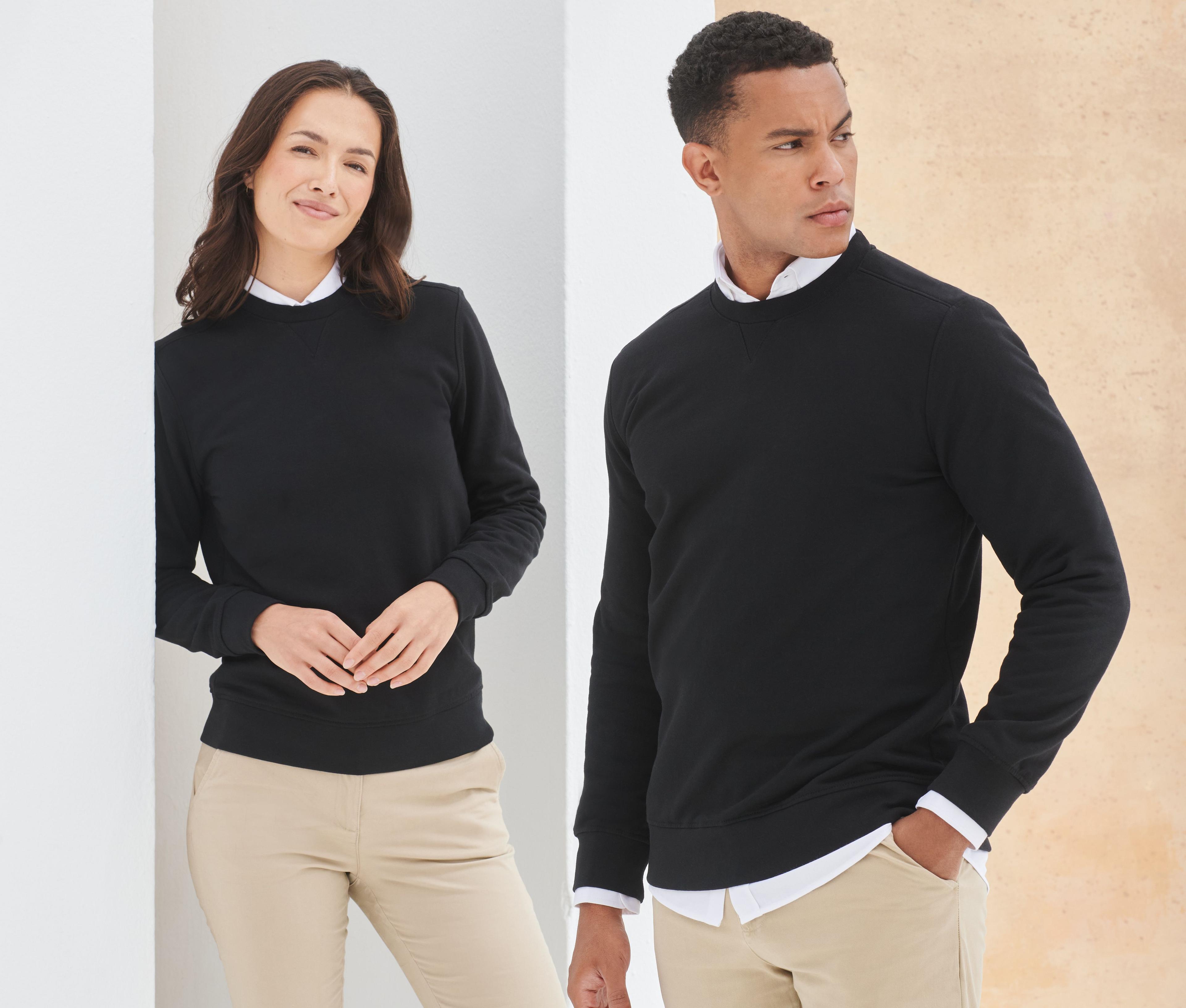Sweat en coton régénéré et en polyester recyclé