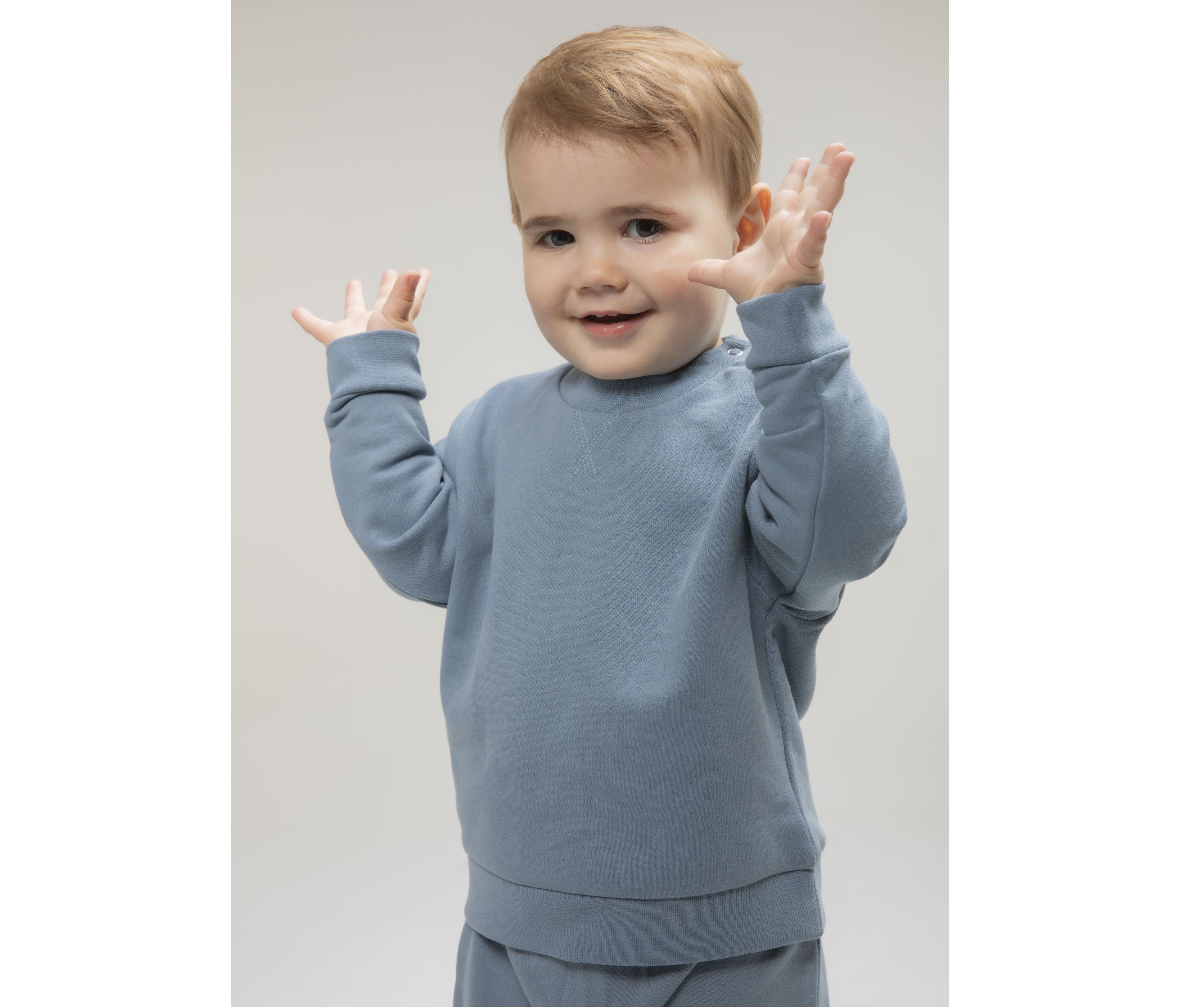 Sweatshirt en coton et polyester recyclés