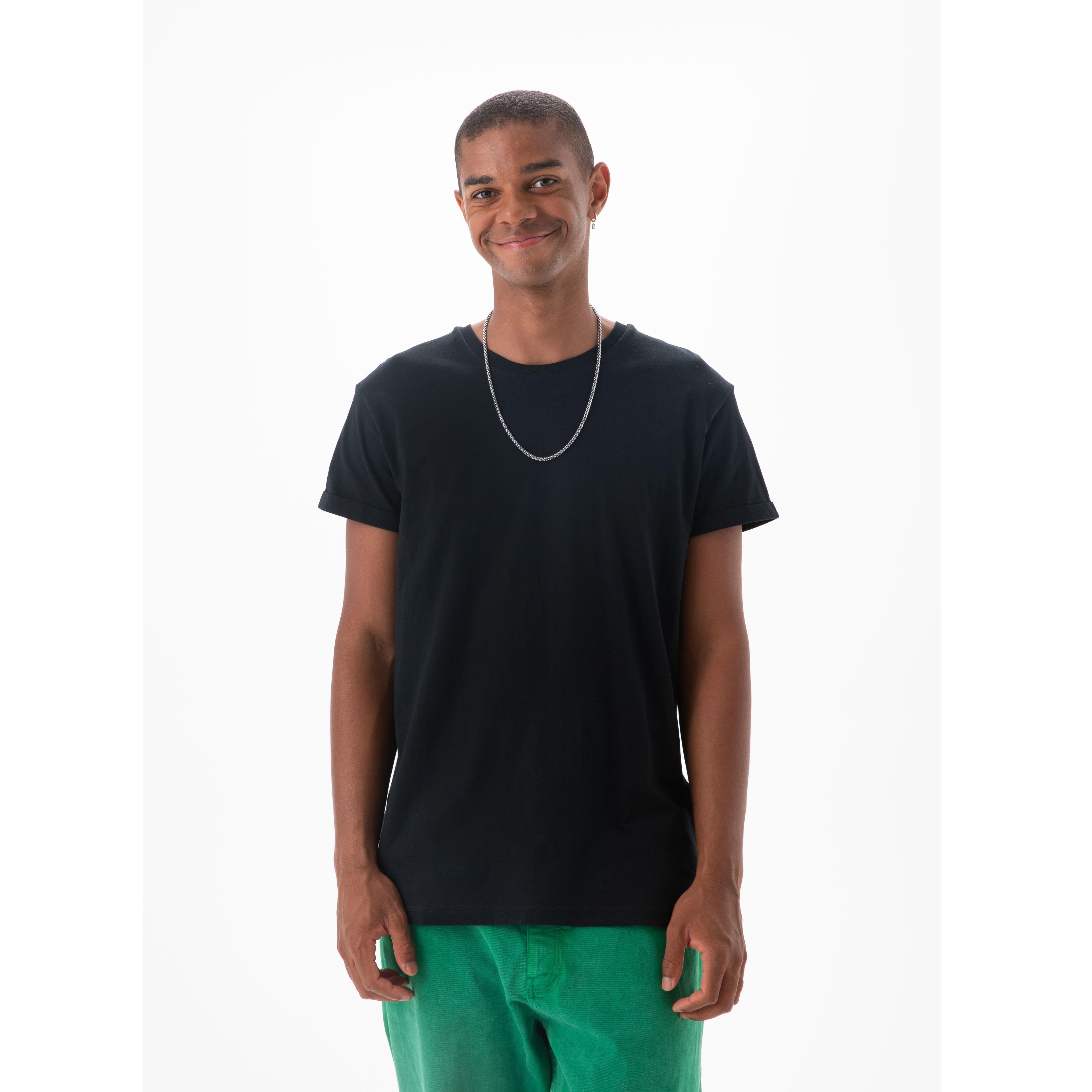 Tee-shirt homme manches roulées