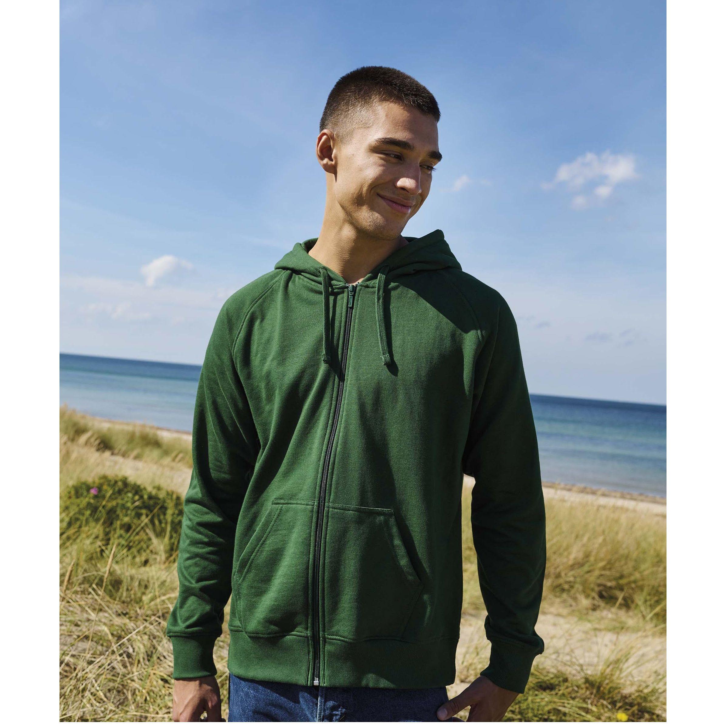 Sweat à capuche zippé en coton Tiger