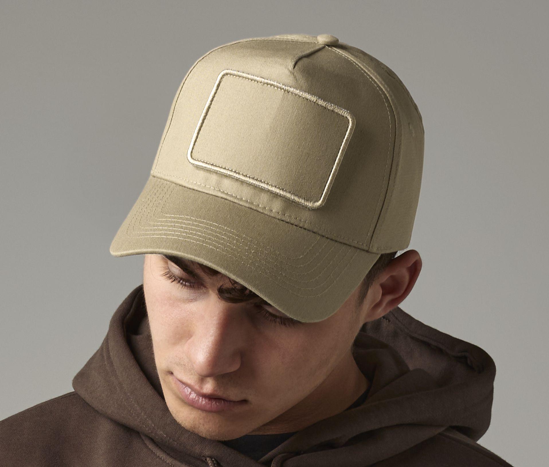 Casquette 5 pans avec patch amovible