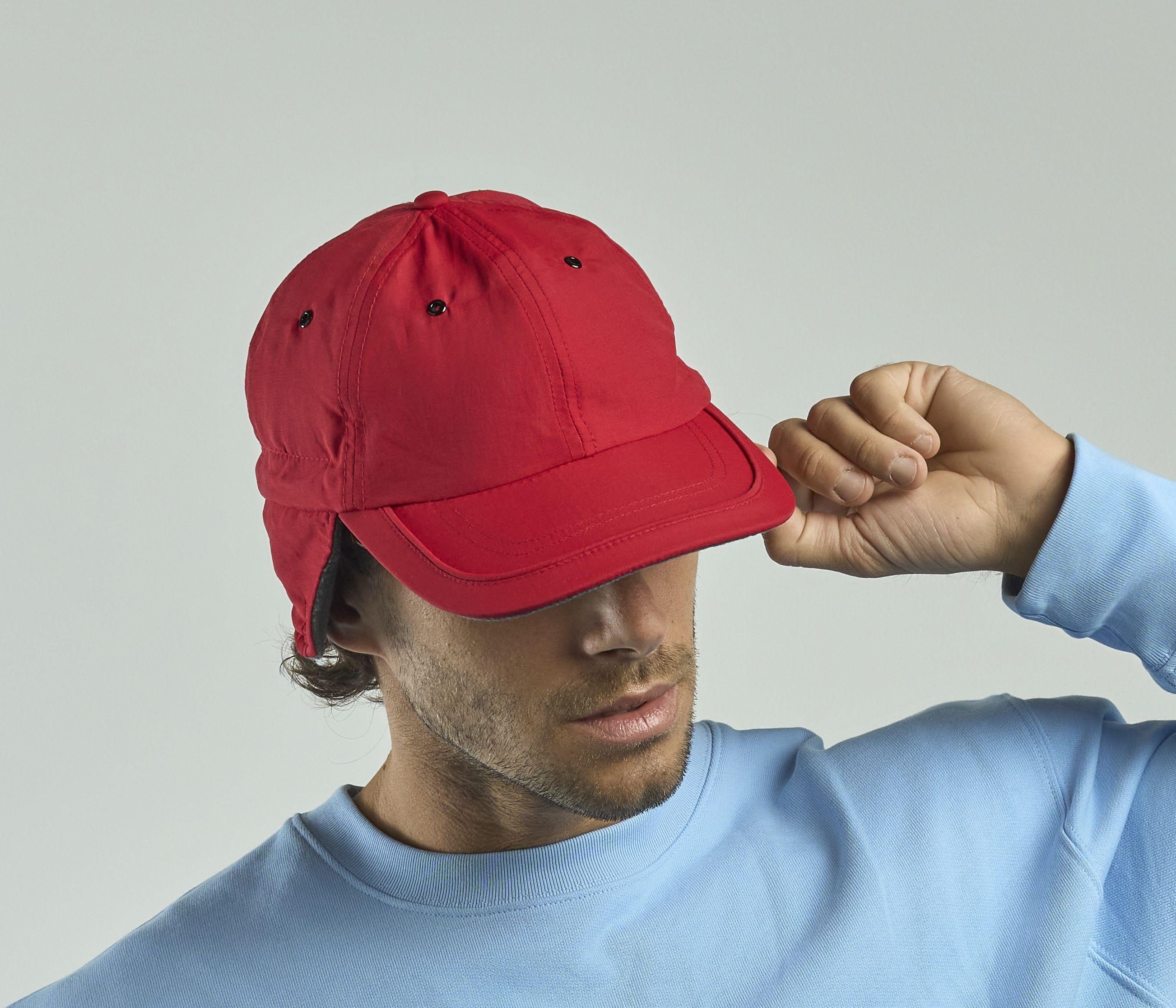 Casquette hiver en nylon et polaire recyclés