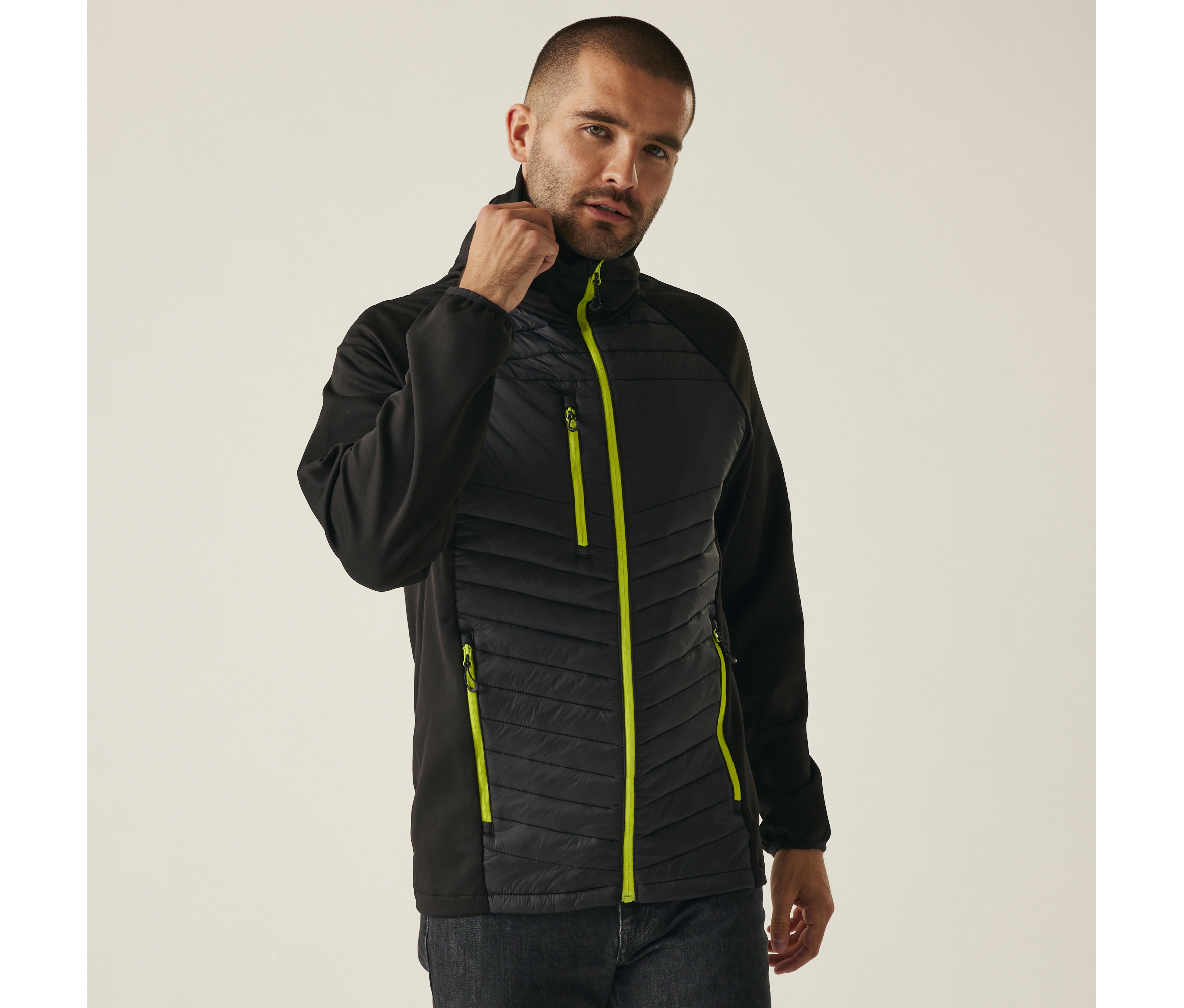 Blouson bi-matière