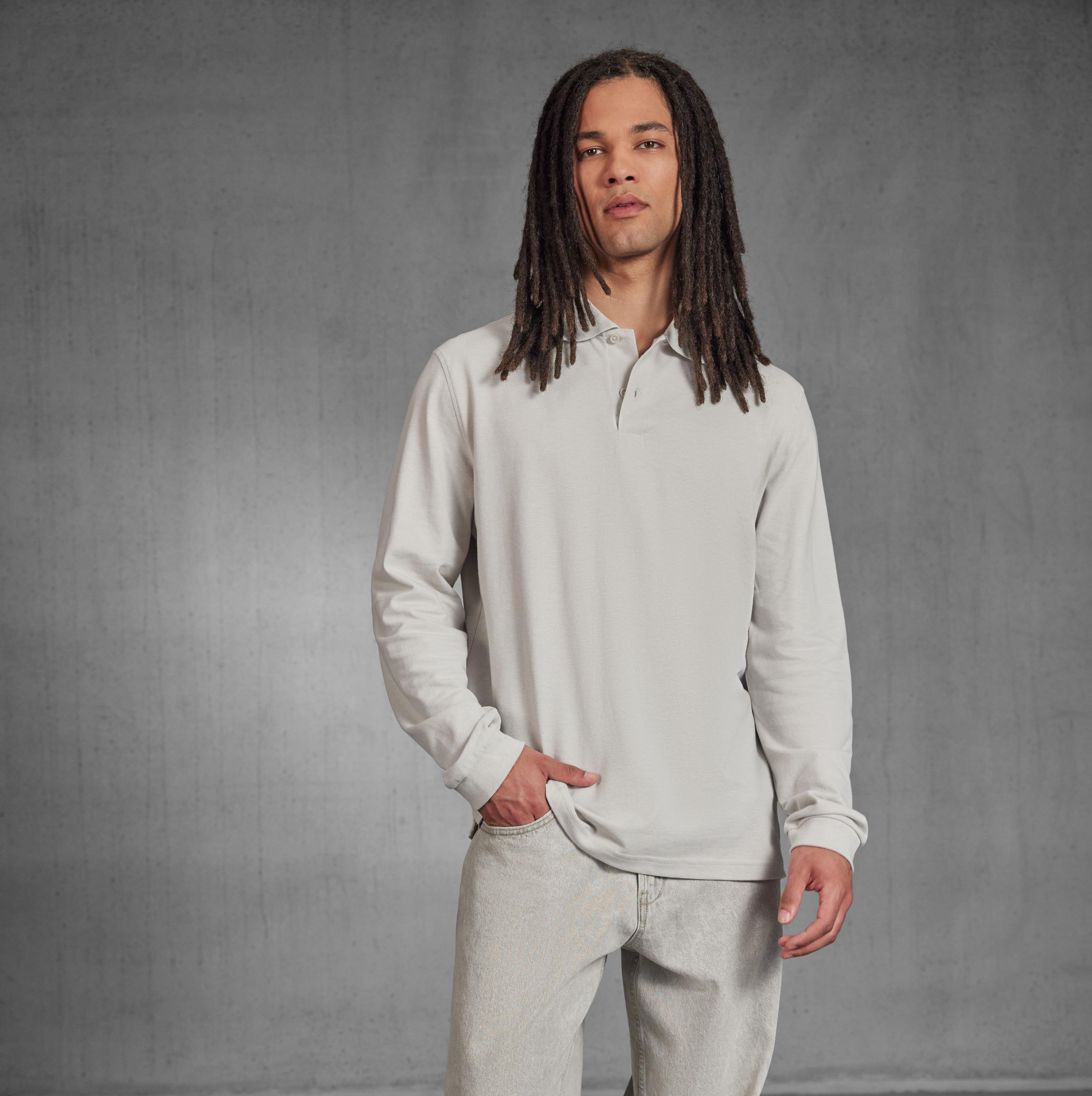 Polo homme manches longues 210