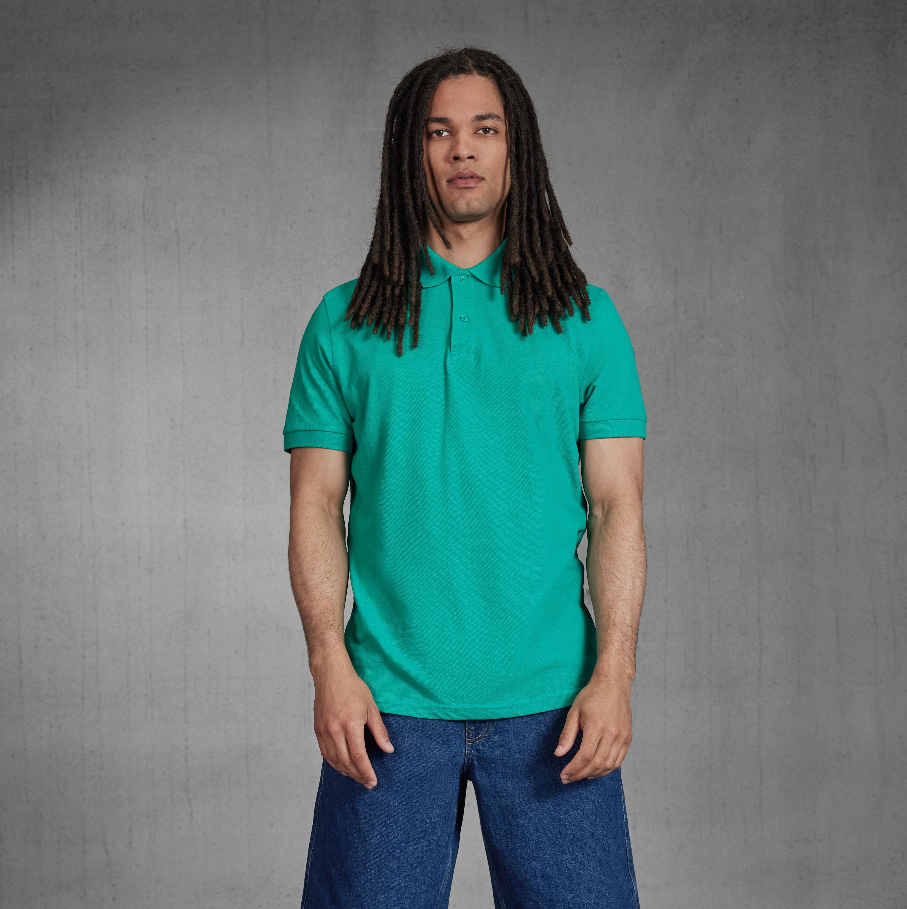 Polo homme 65/35 en polyester recyclé