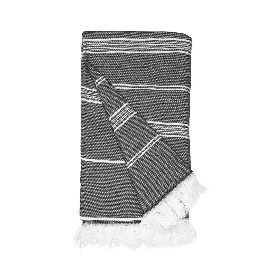 Fouta en coton et polyester recyclé