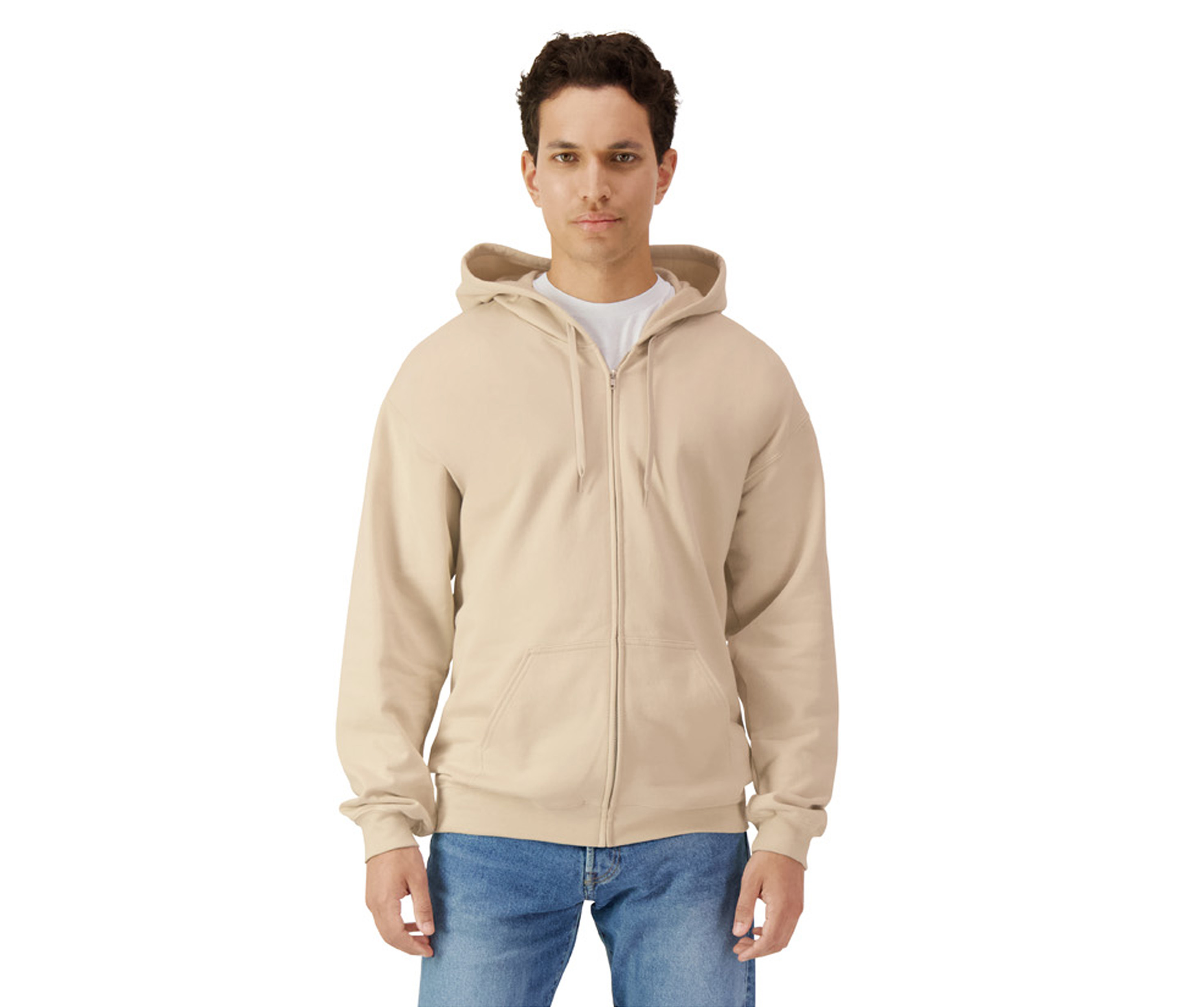 Sweat à capuche zippé unisexe
