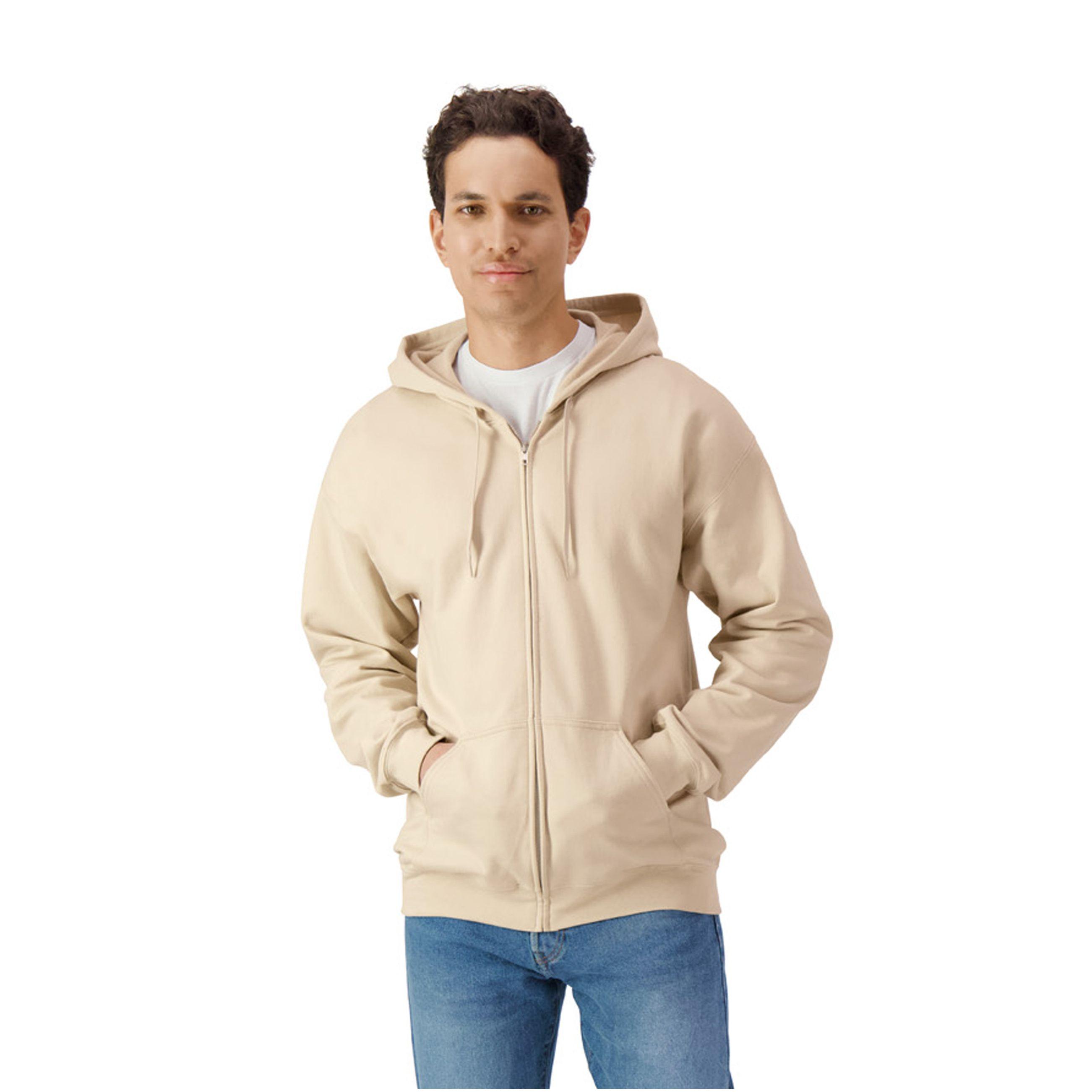 Sweat à capuche zippé unisexe