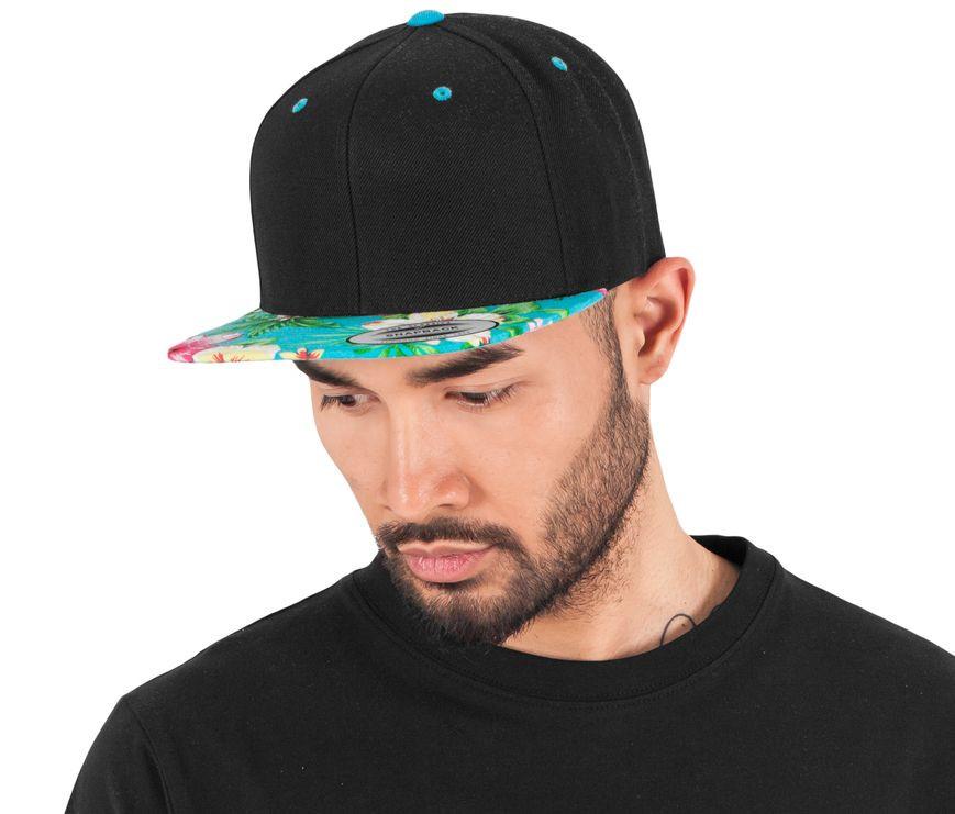 Casquette visière fleurie