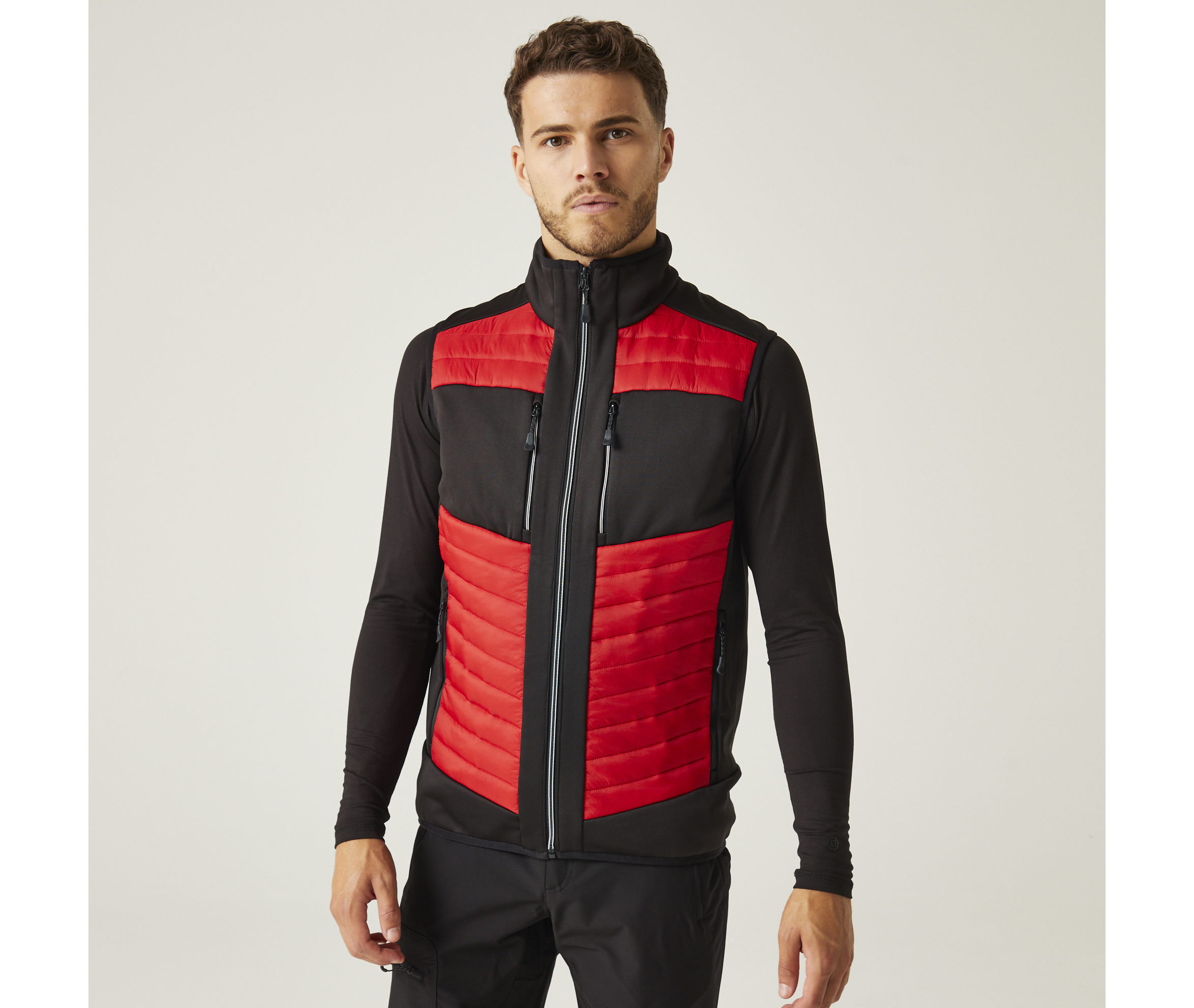 Bodywarmer bicolore extensible
