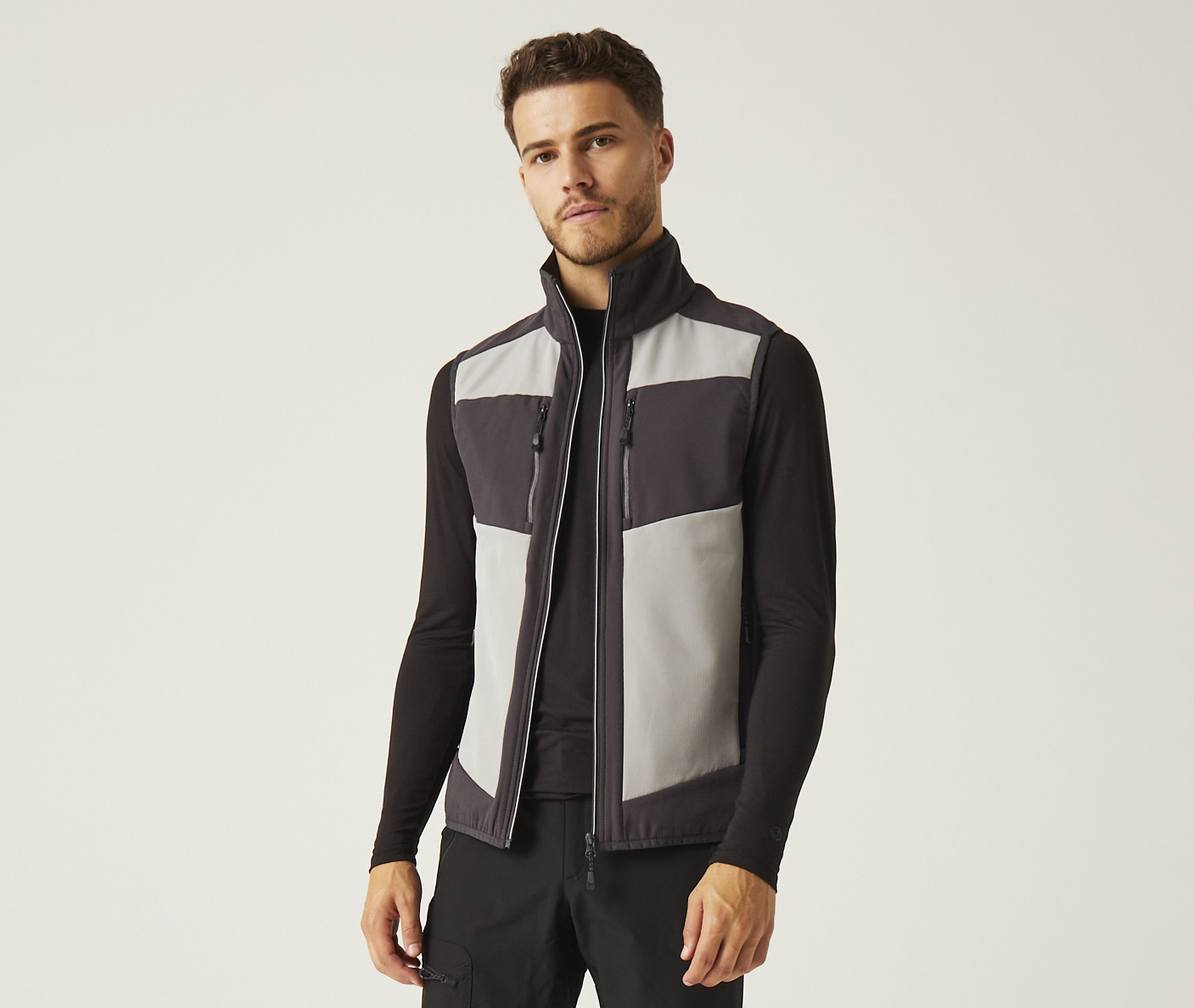 Bodywarmer bicolore en Softshell