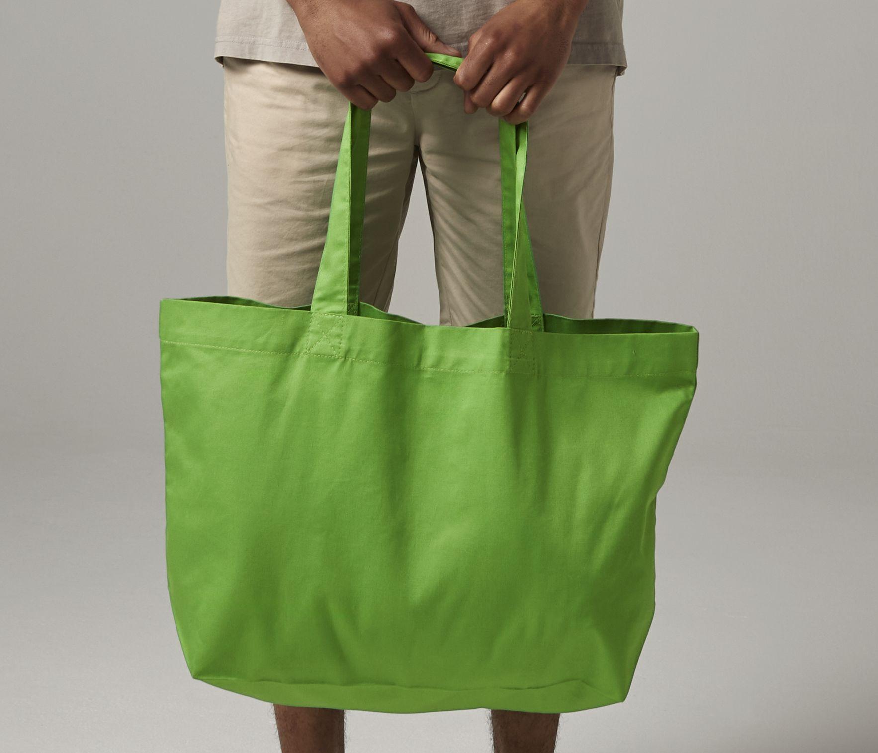 Grand sac shopping en coton organique sergé