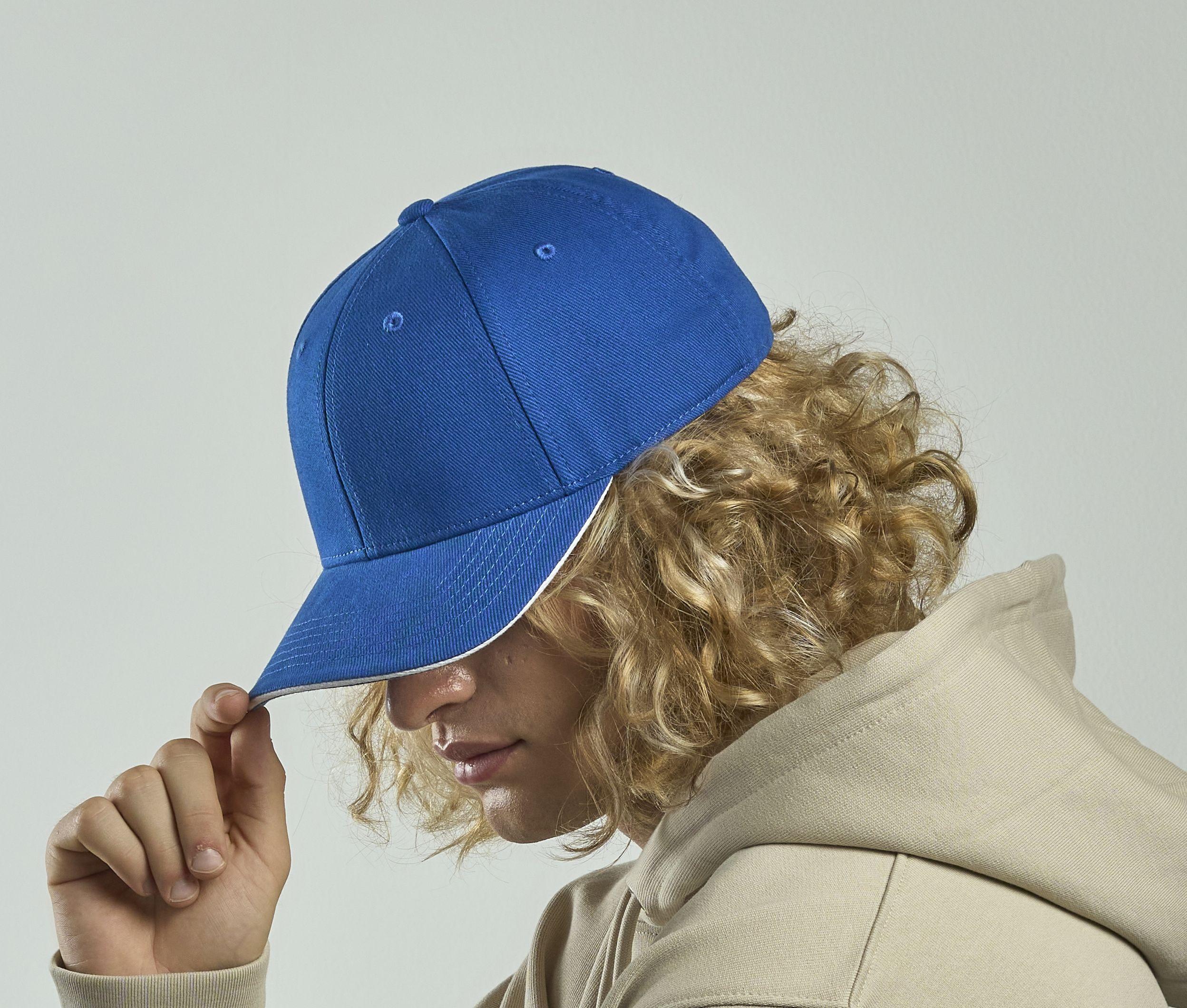 Casquette 6 pans contrastée
