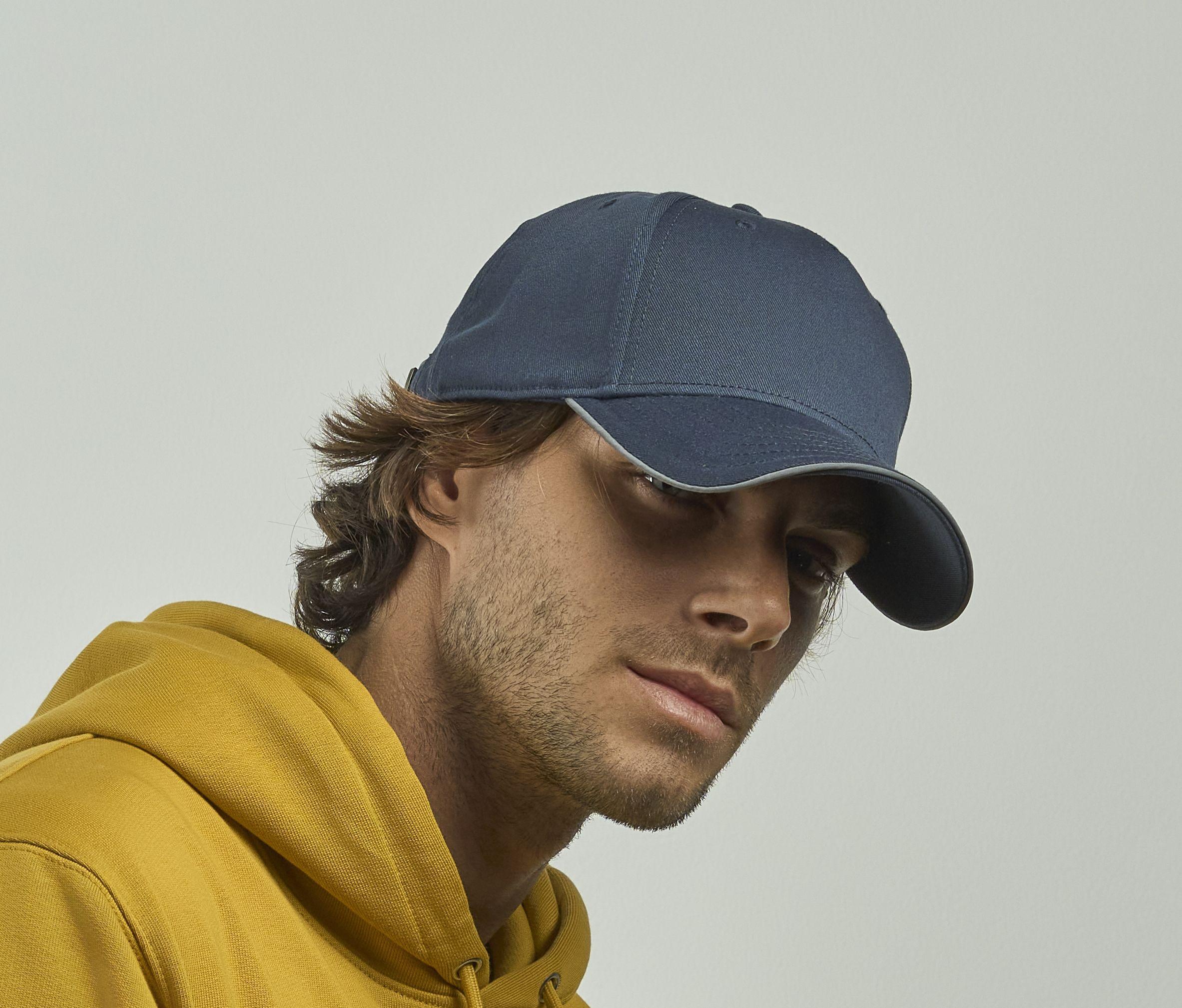 Casquette 6 pans liseré réfléchissant