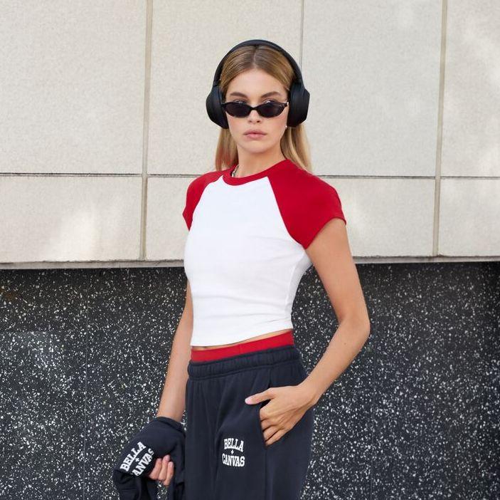 Tee-shirt Ringer femme