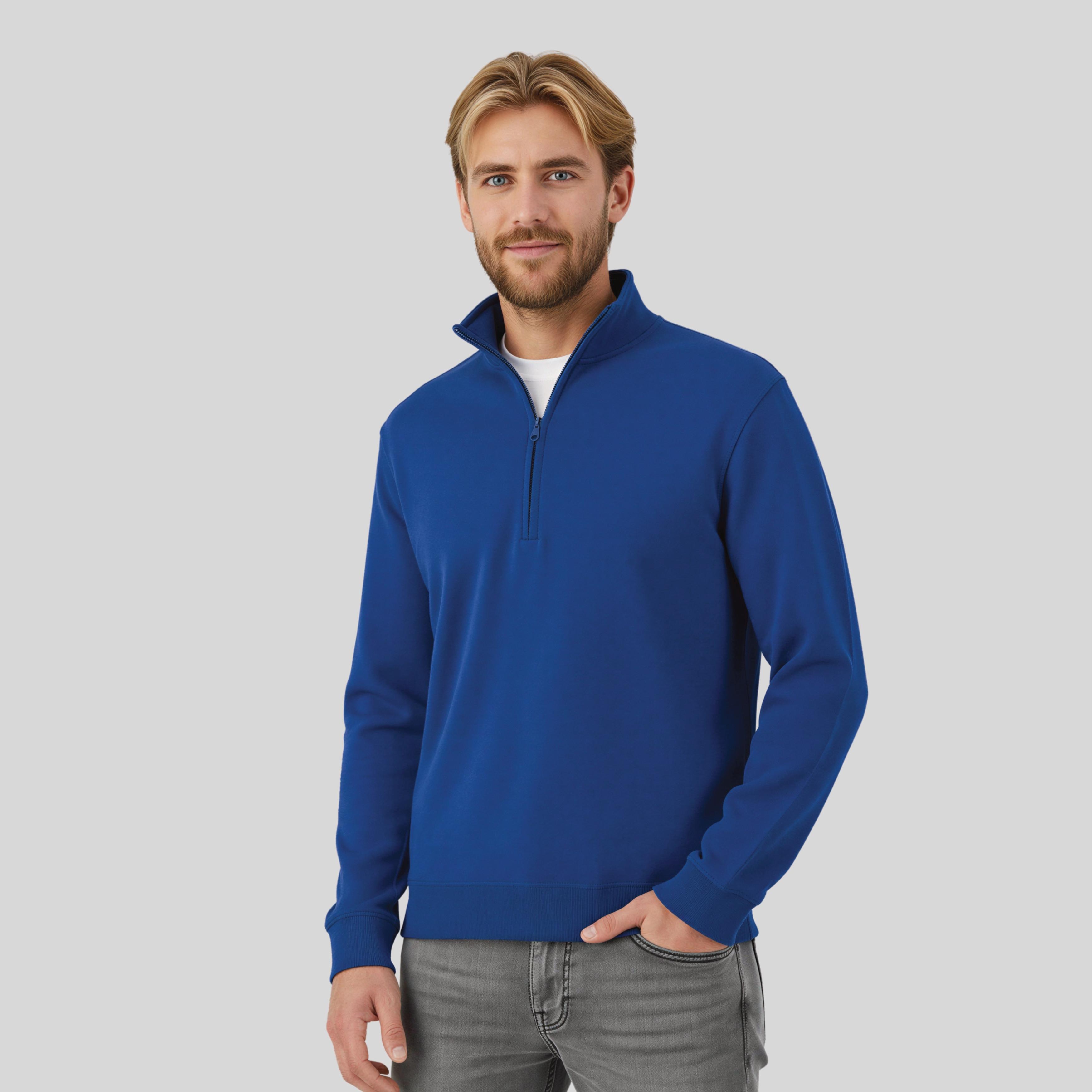 Sweat col zippé