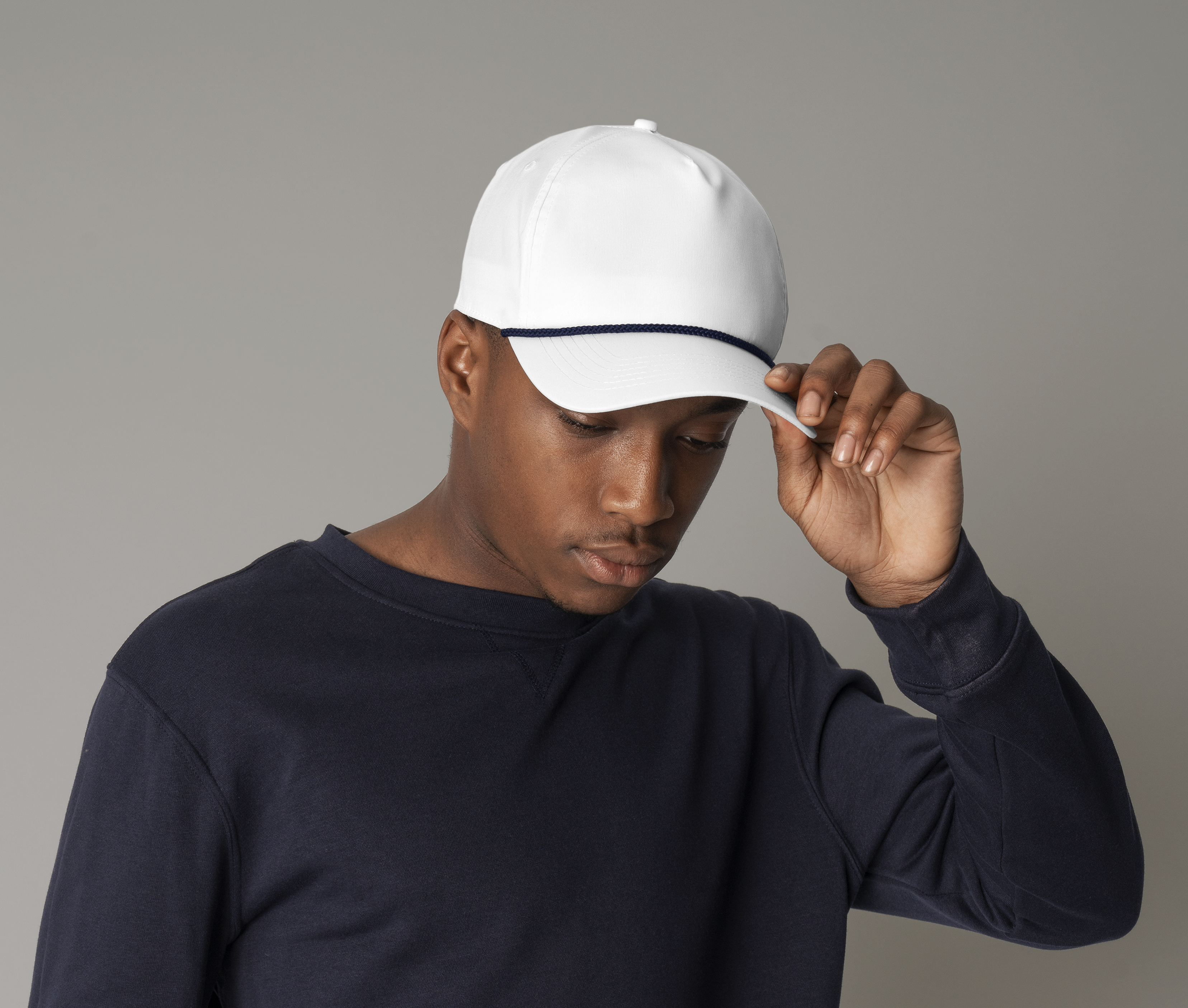 Casquette baseball détail corde