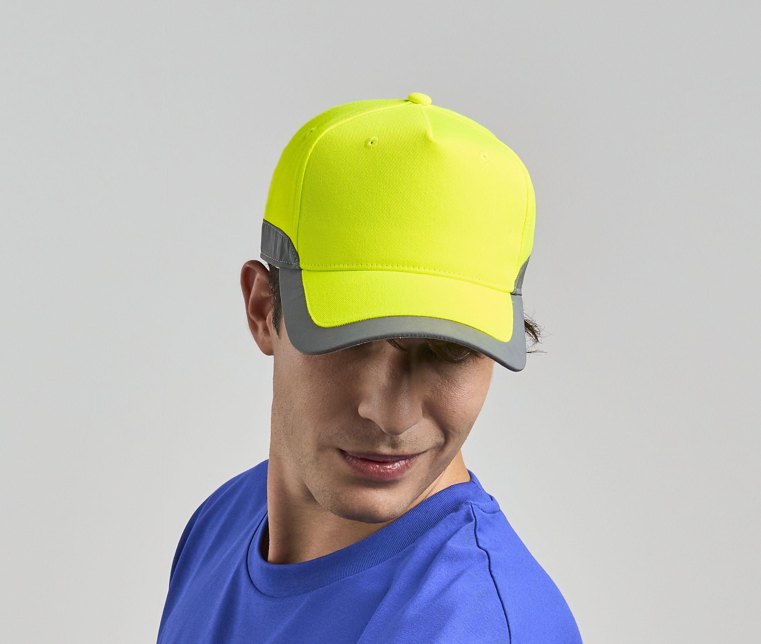 Casquette 5 pans haute visibilté