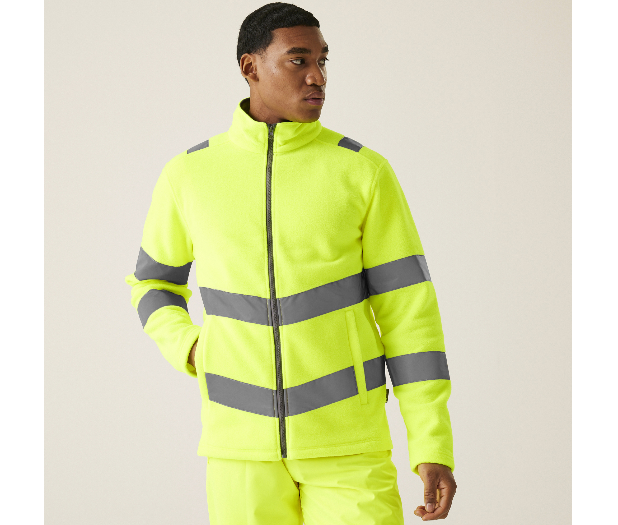 Veste polaire haute-visibilité