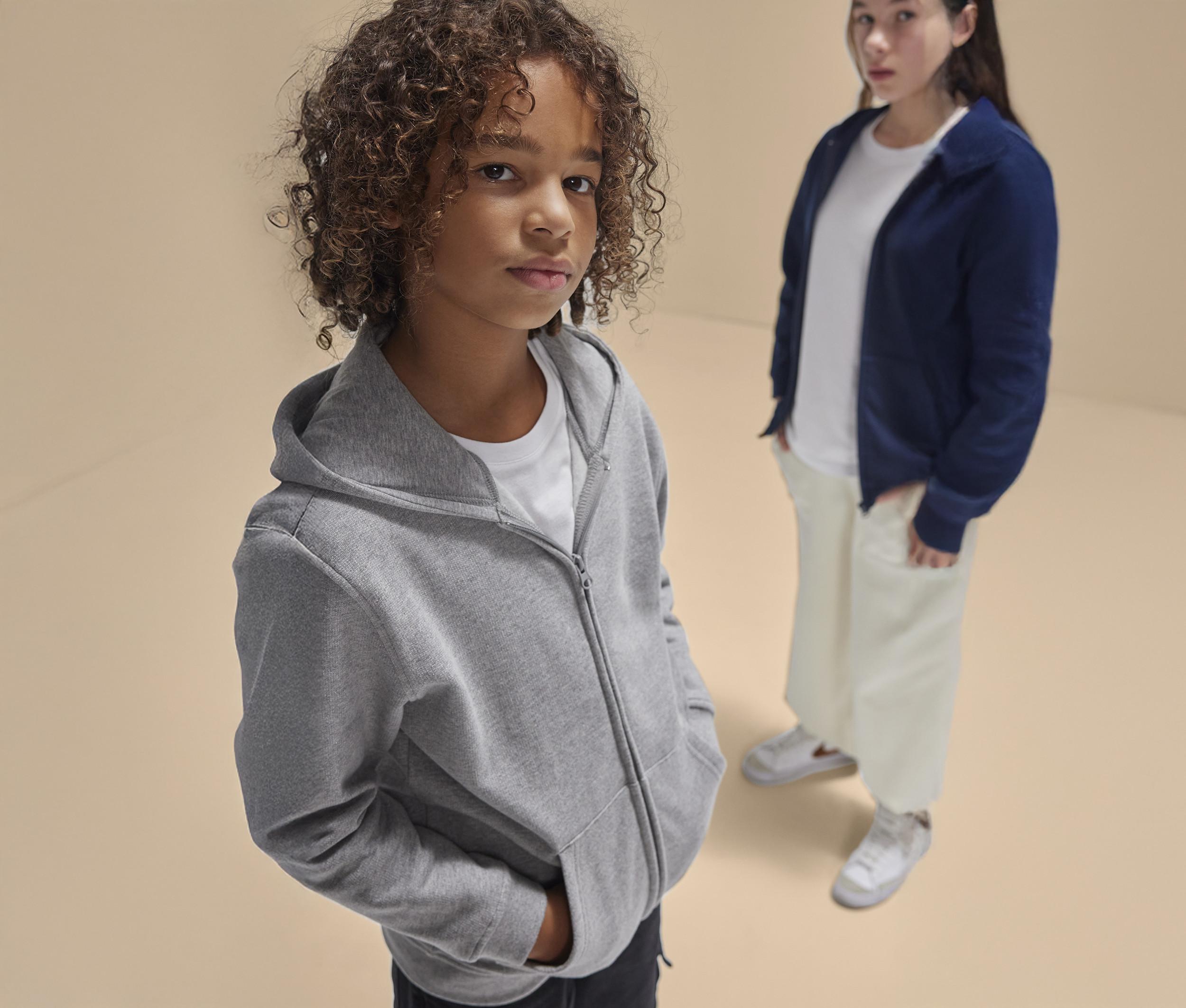 Sweat zippé à capuche unisexe