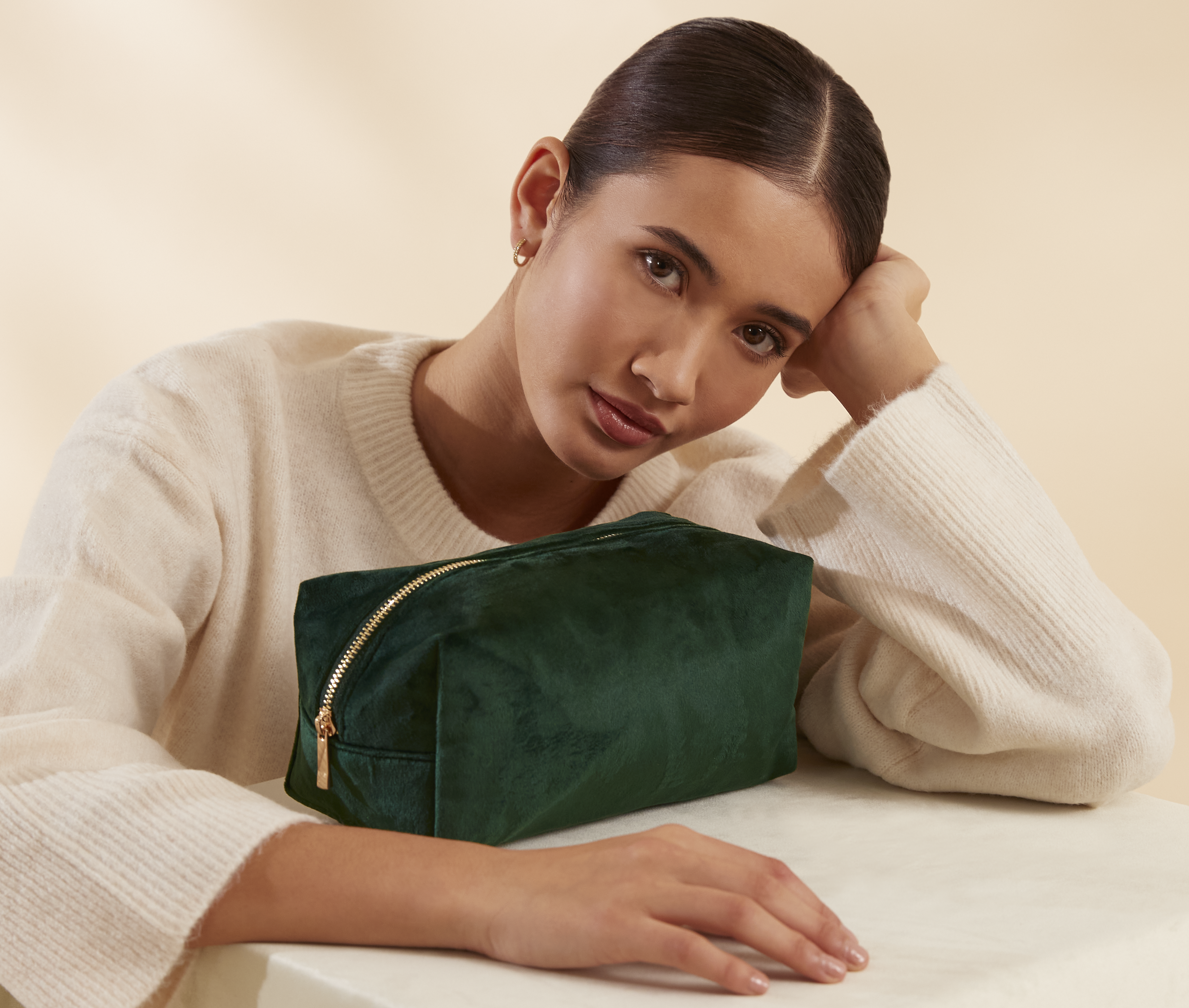 Pochette en velours