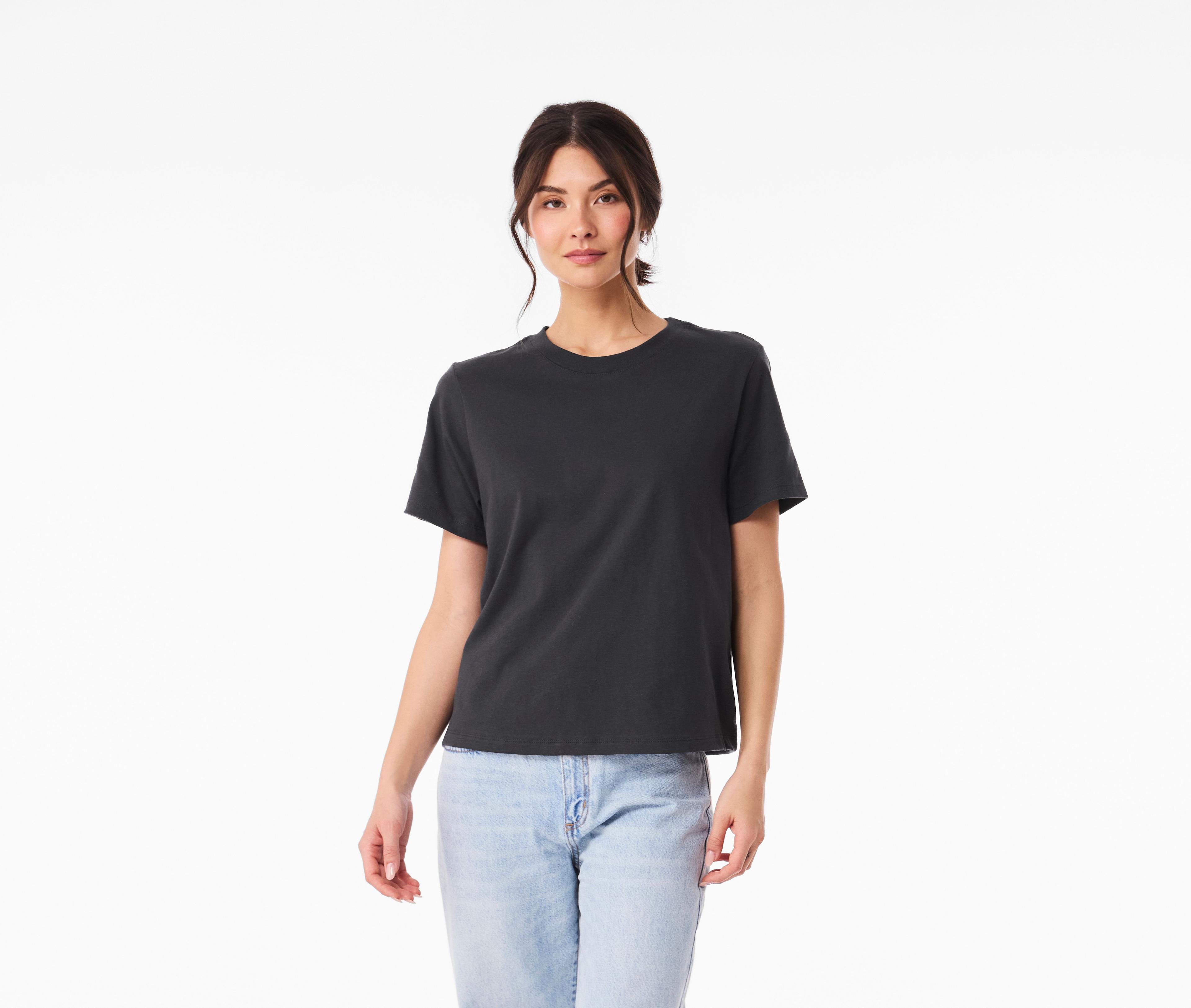 Tee-shirt femme lourd boxy