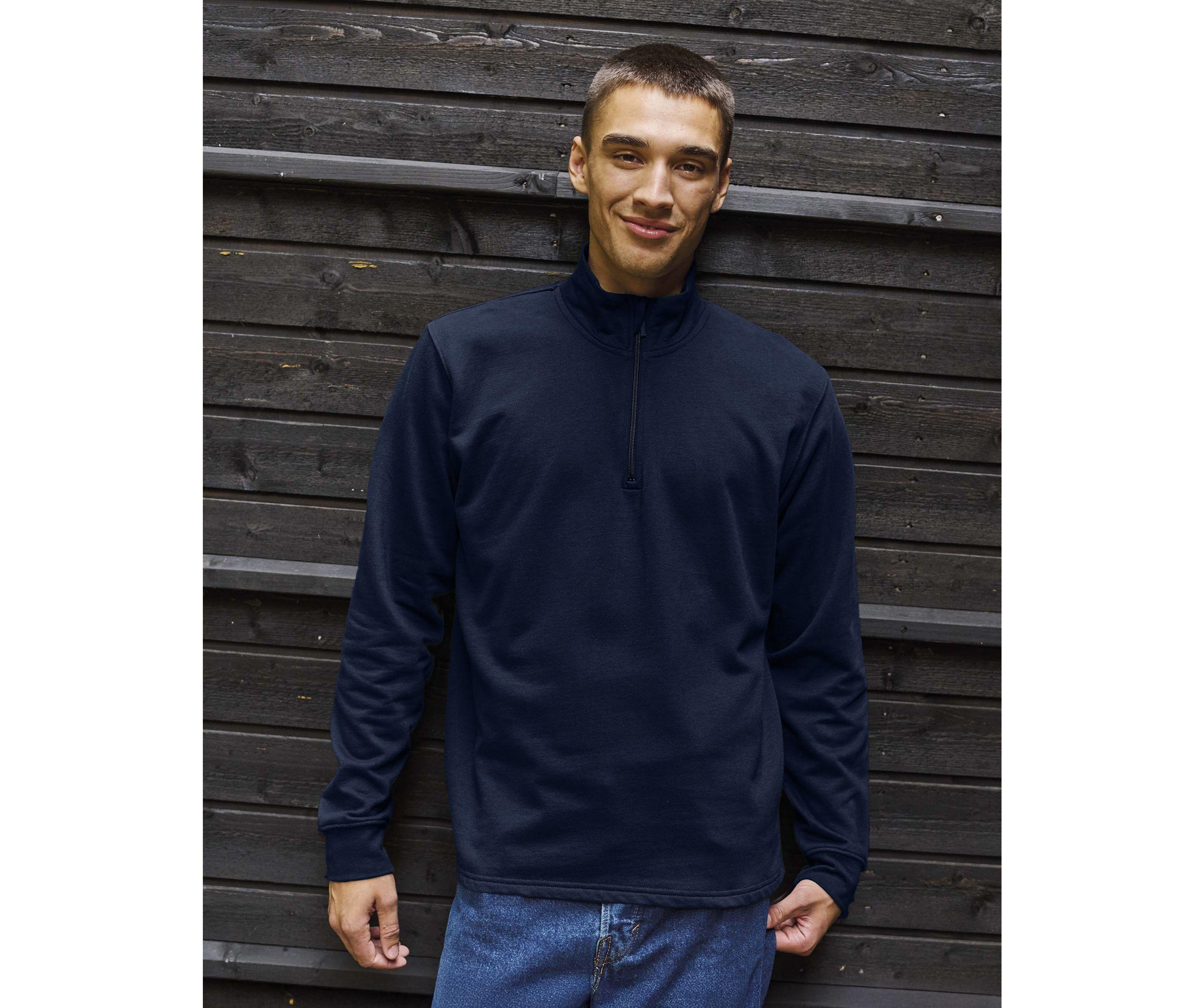 Sweat col zippé unisexe