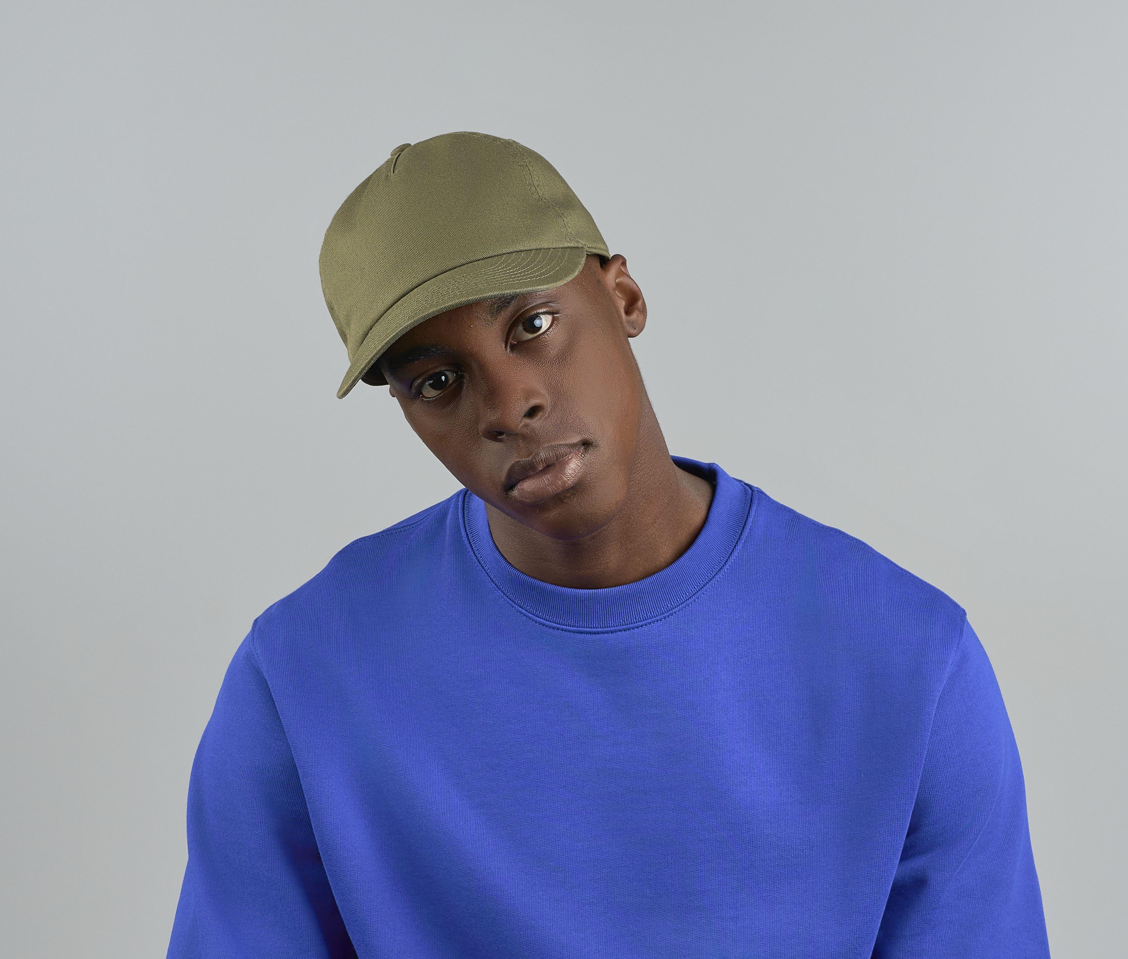 Casquette 5 pans délavée