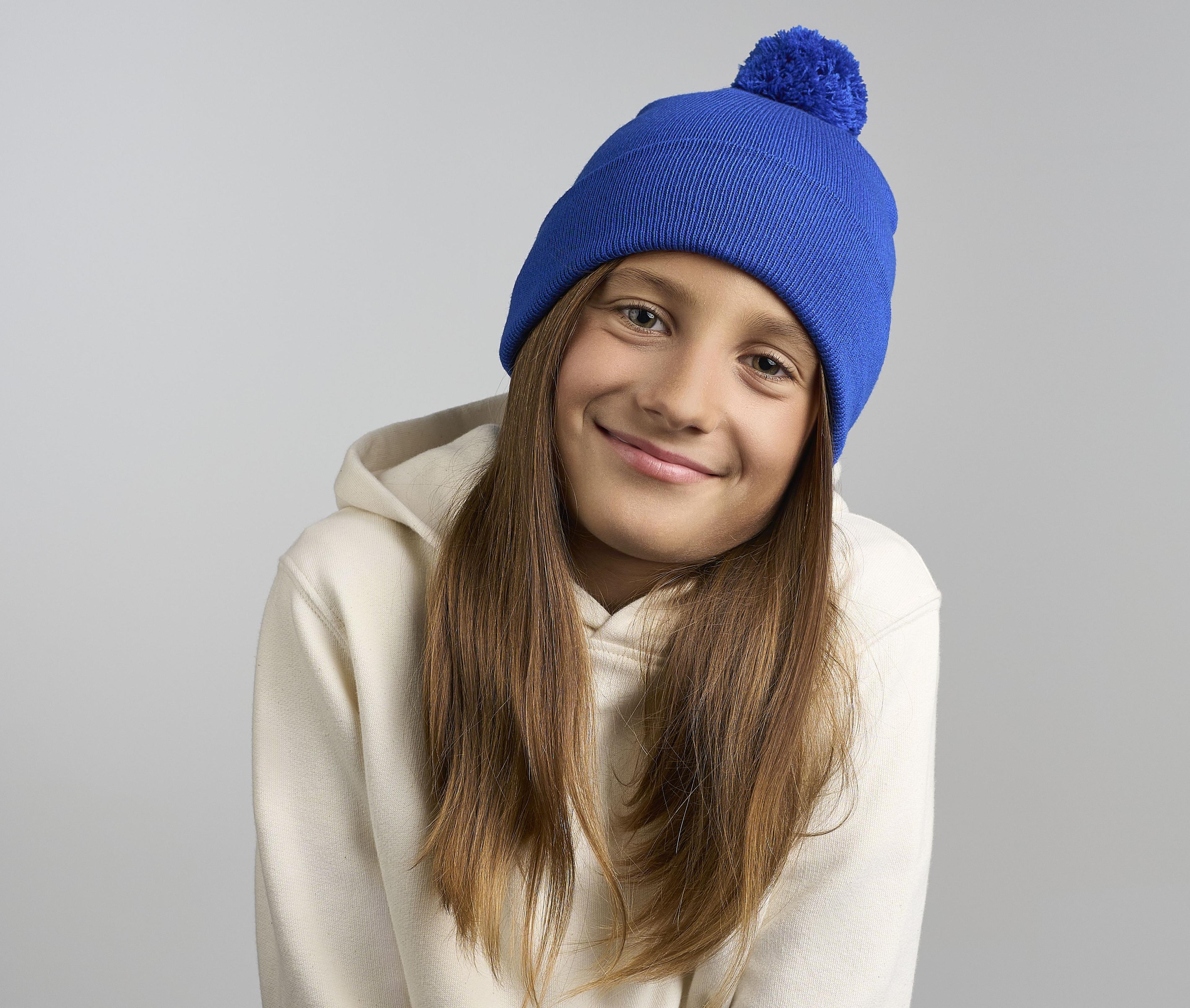 Bonnet à pompon pour enfant