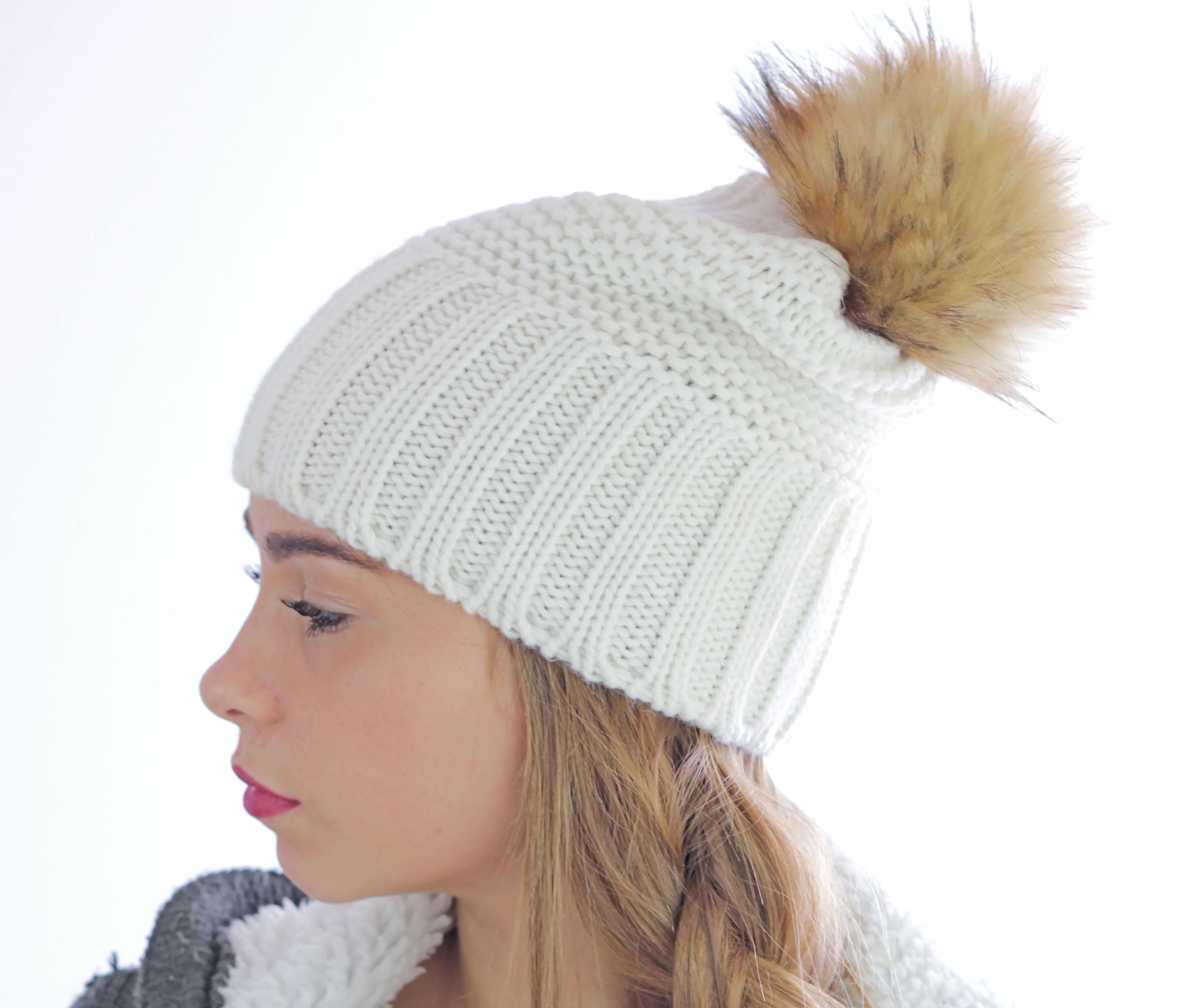 Bonnet pompon Monte Bianco