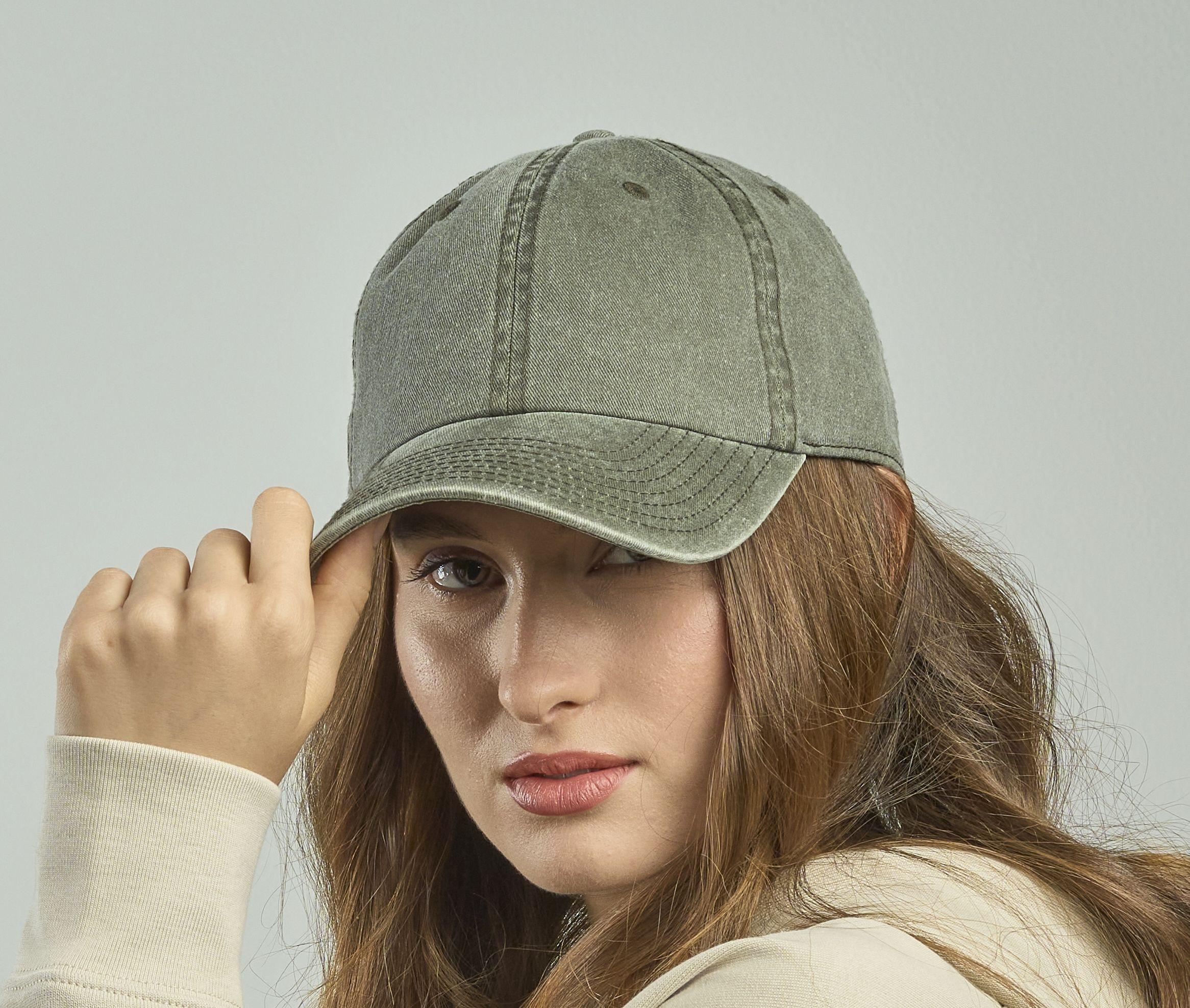 Casquette 6 pans mid visor délavée