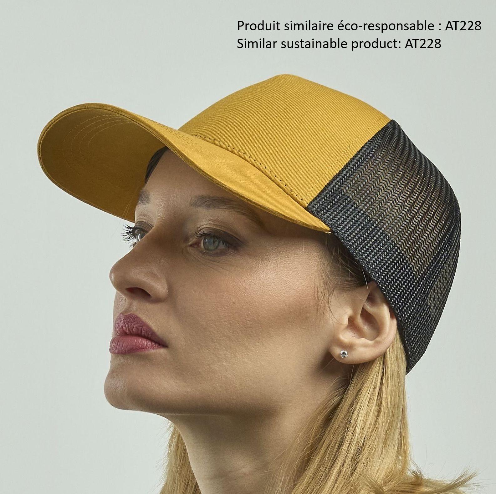 Casquette 5 pans style trucker en coton