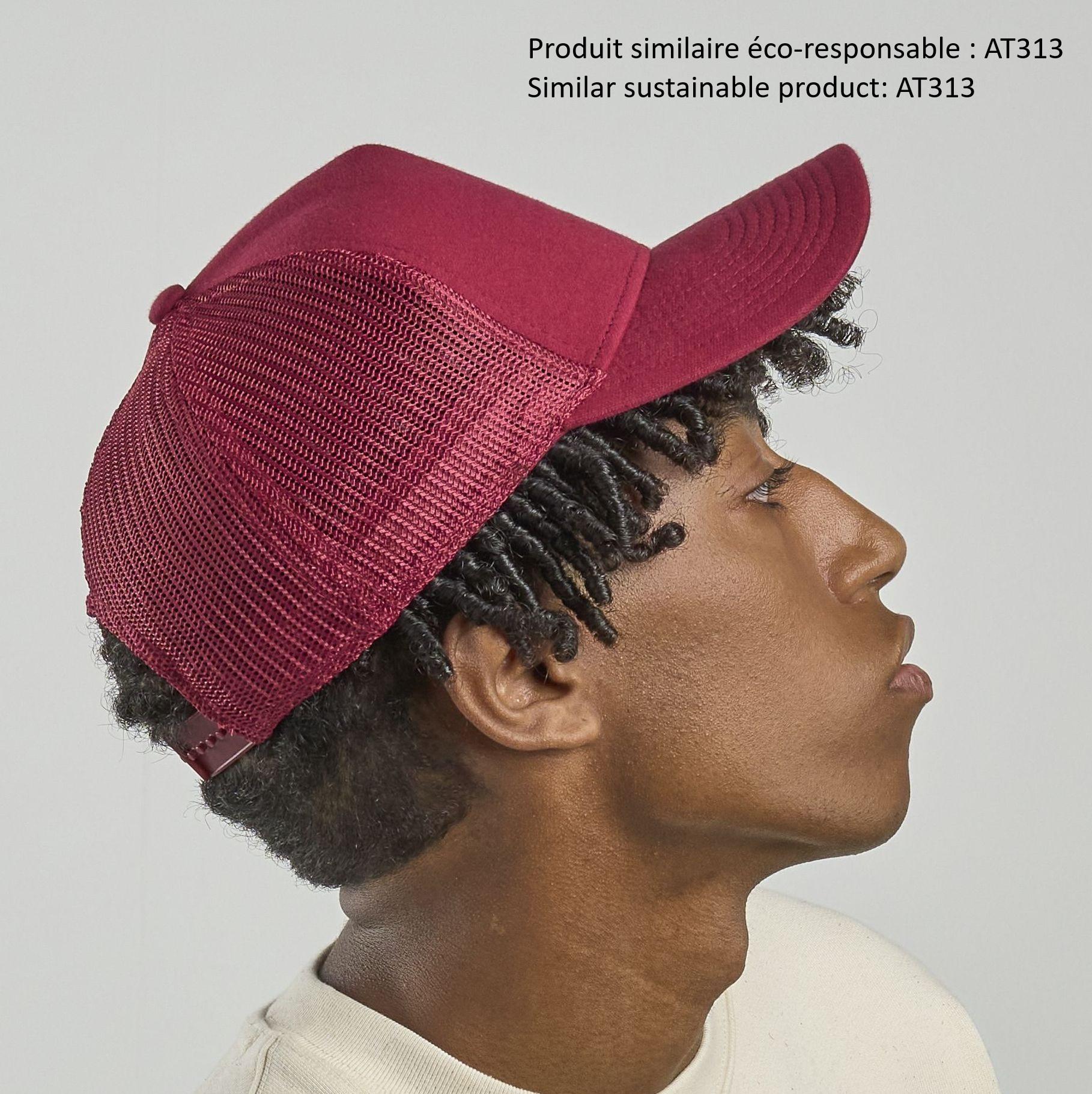 Casquette 5 pans style trucker en jersey