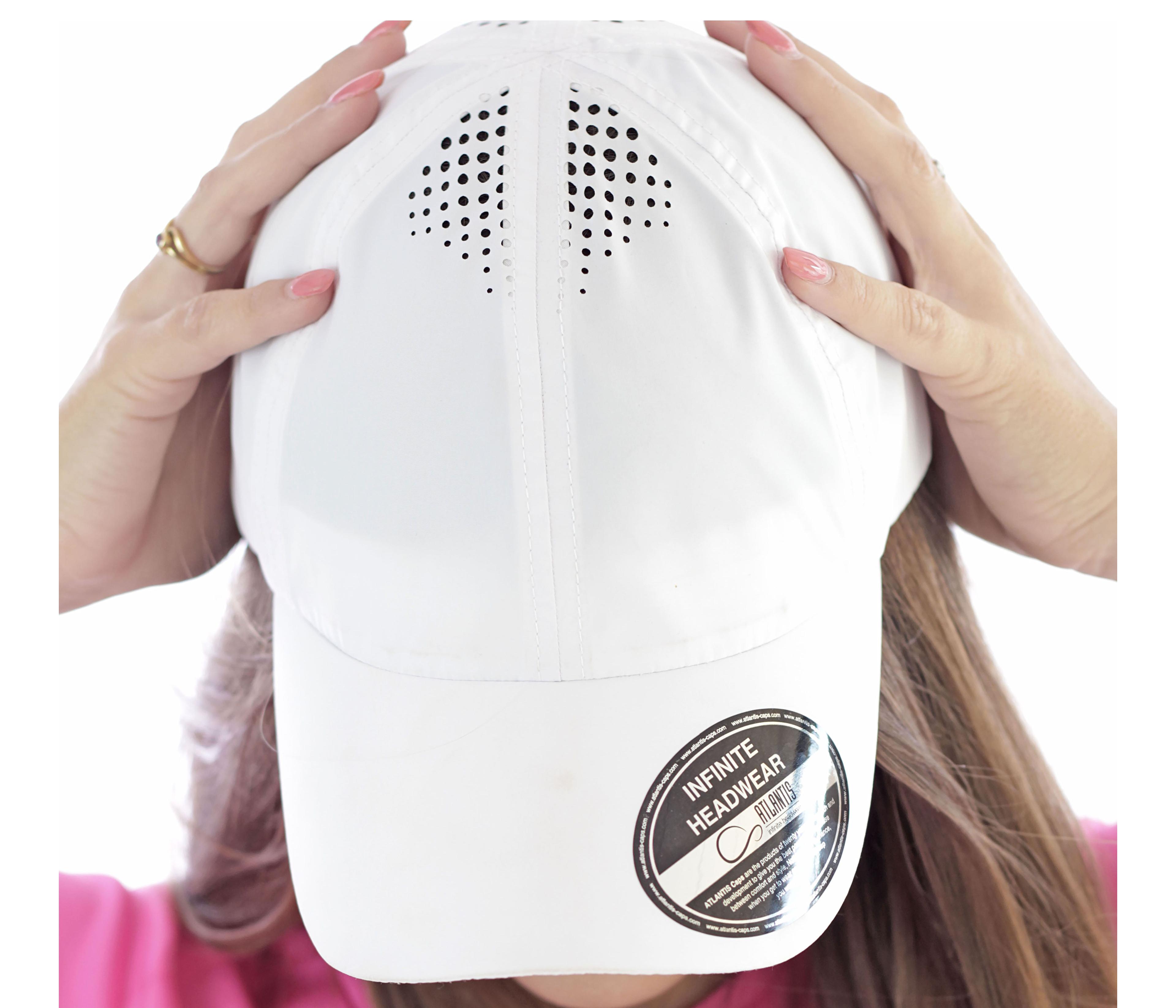 Casquette avec trous d'aération