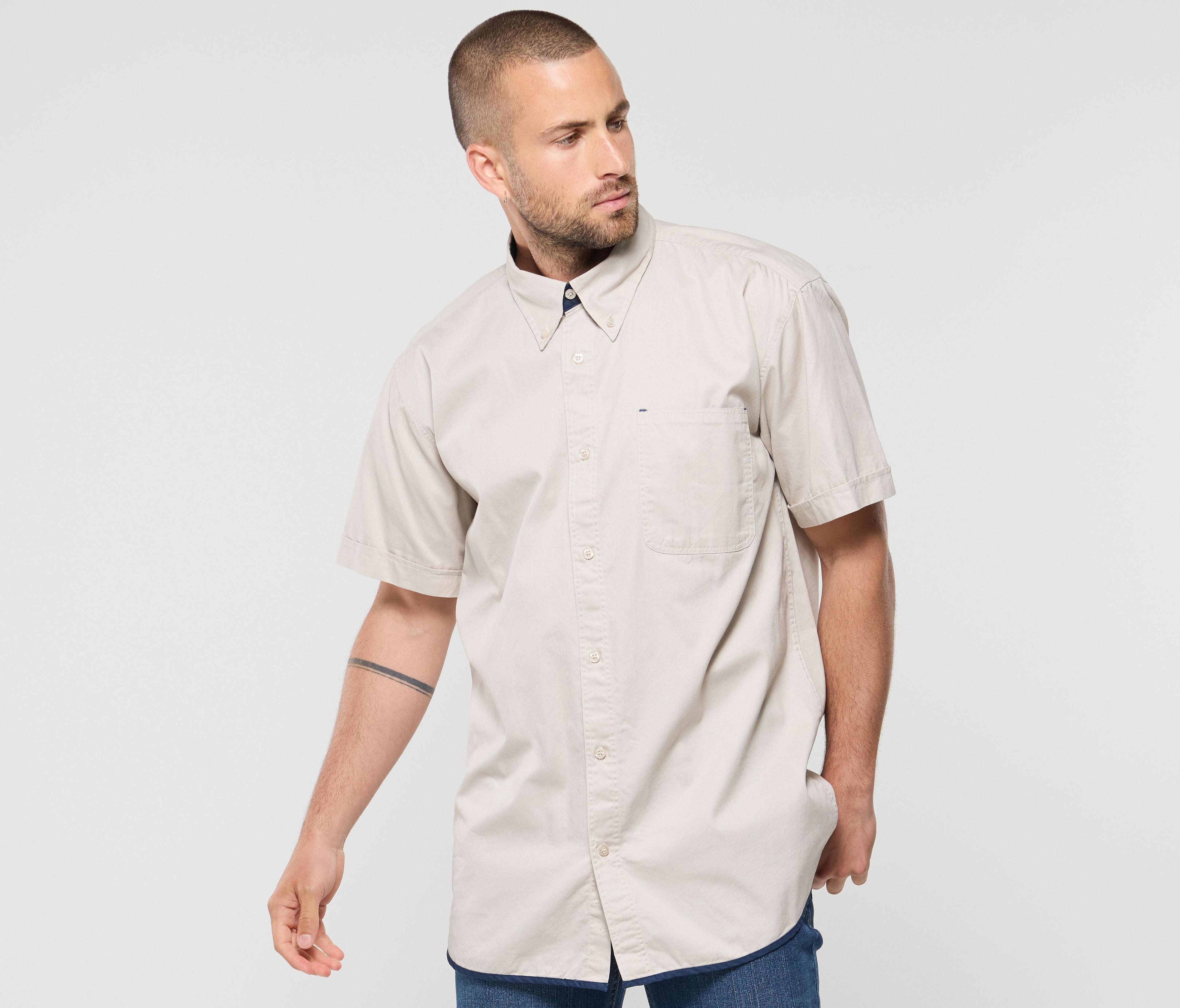 Chemise coton manches courtes