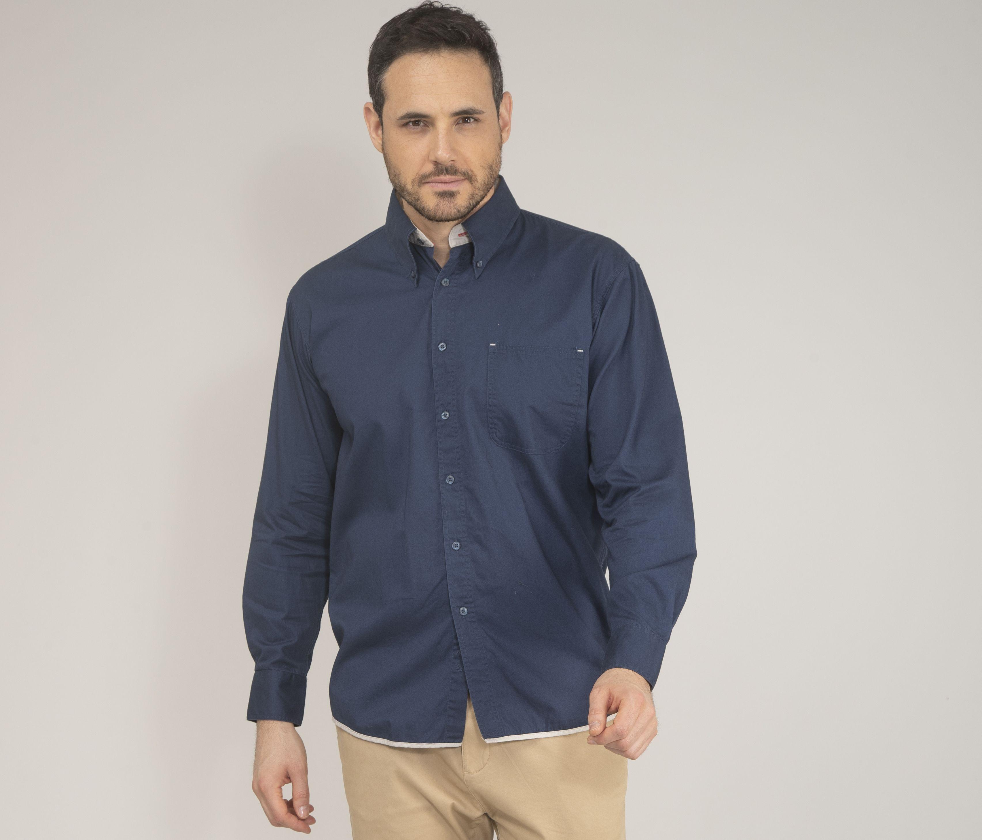 Chemise manches longues 100% coton