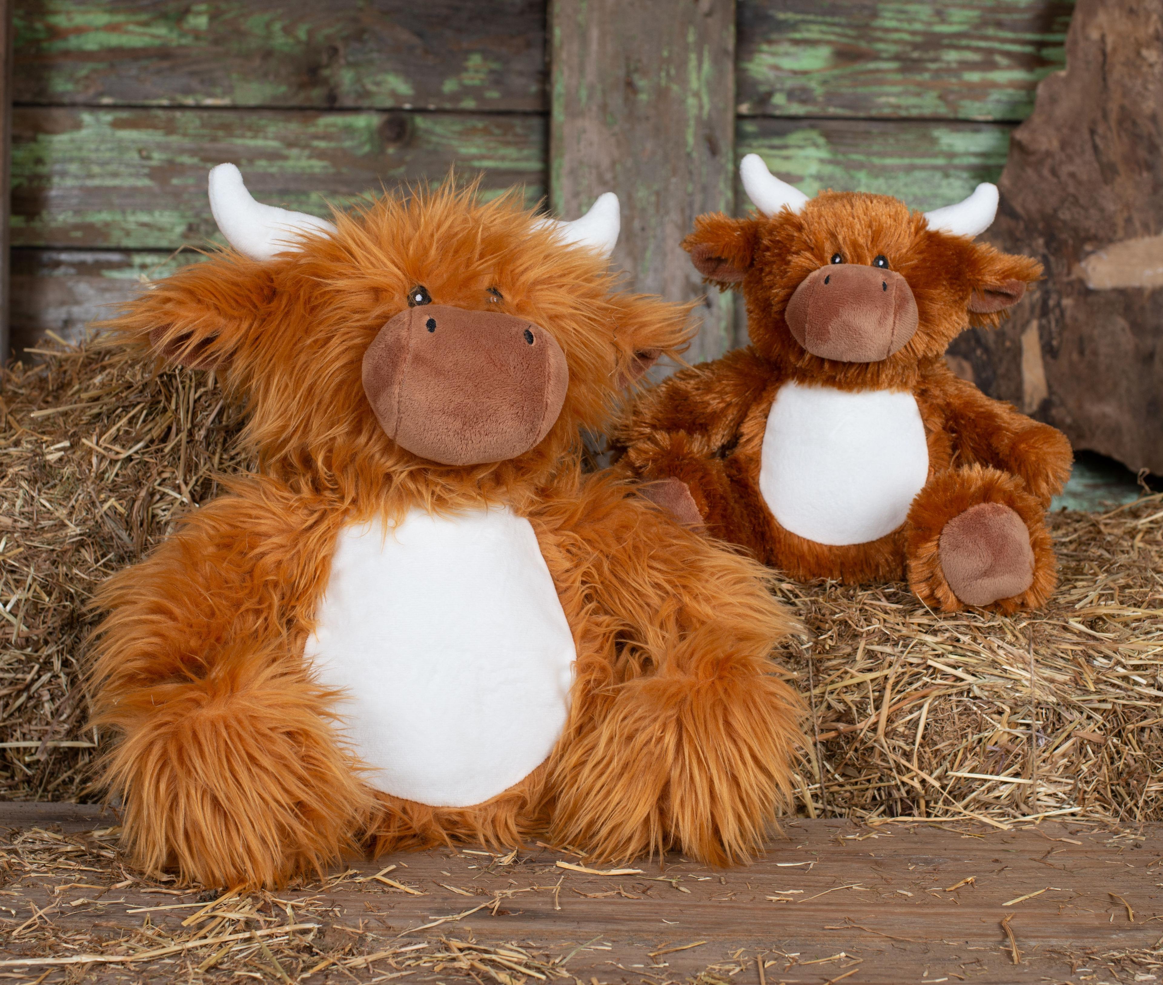 Peluche vache écossaise