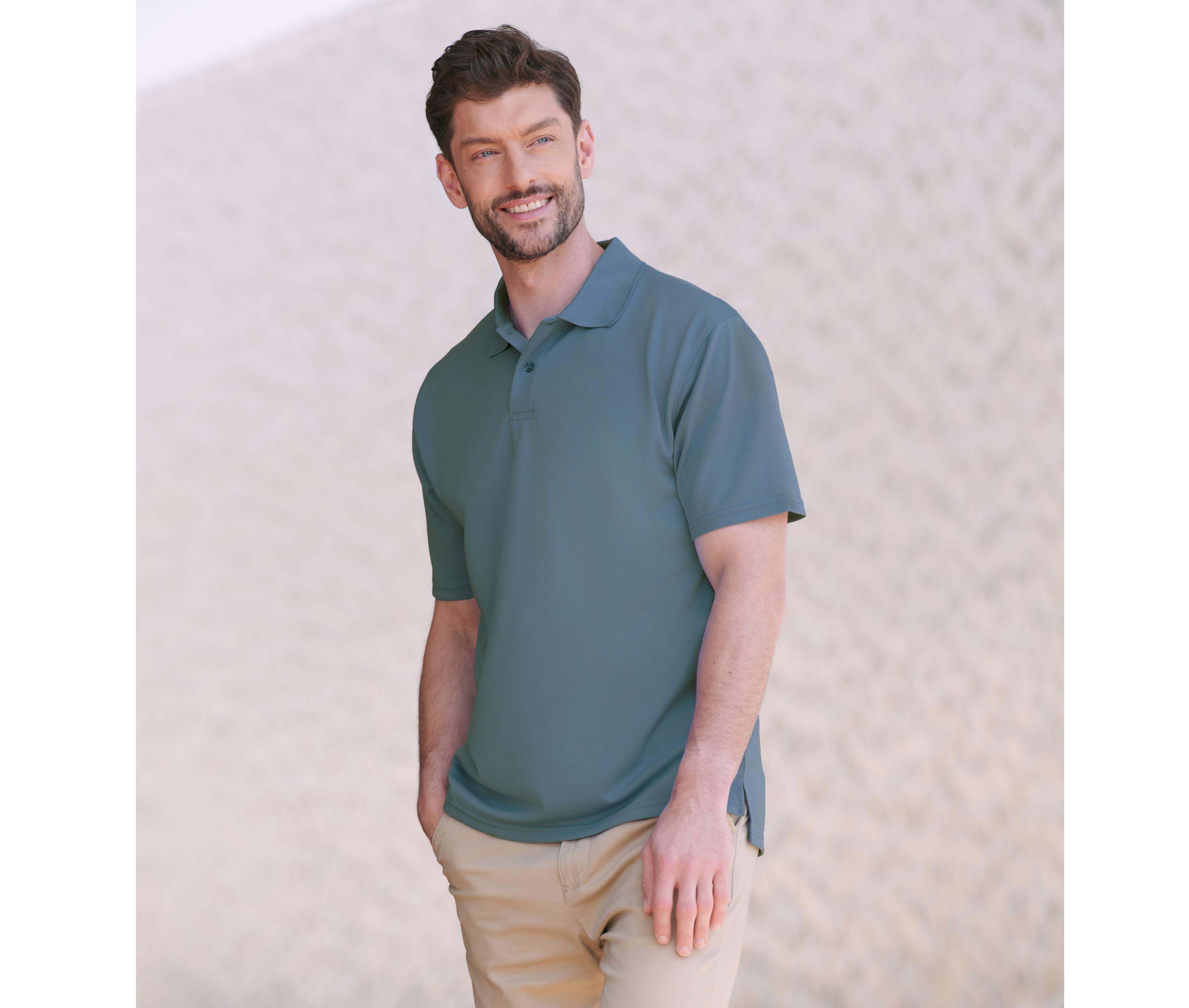 Polo homme respirant