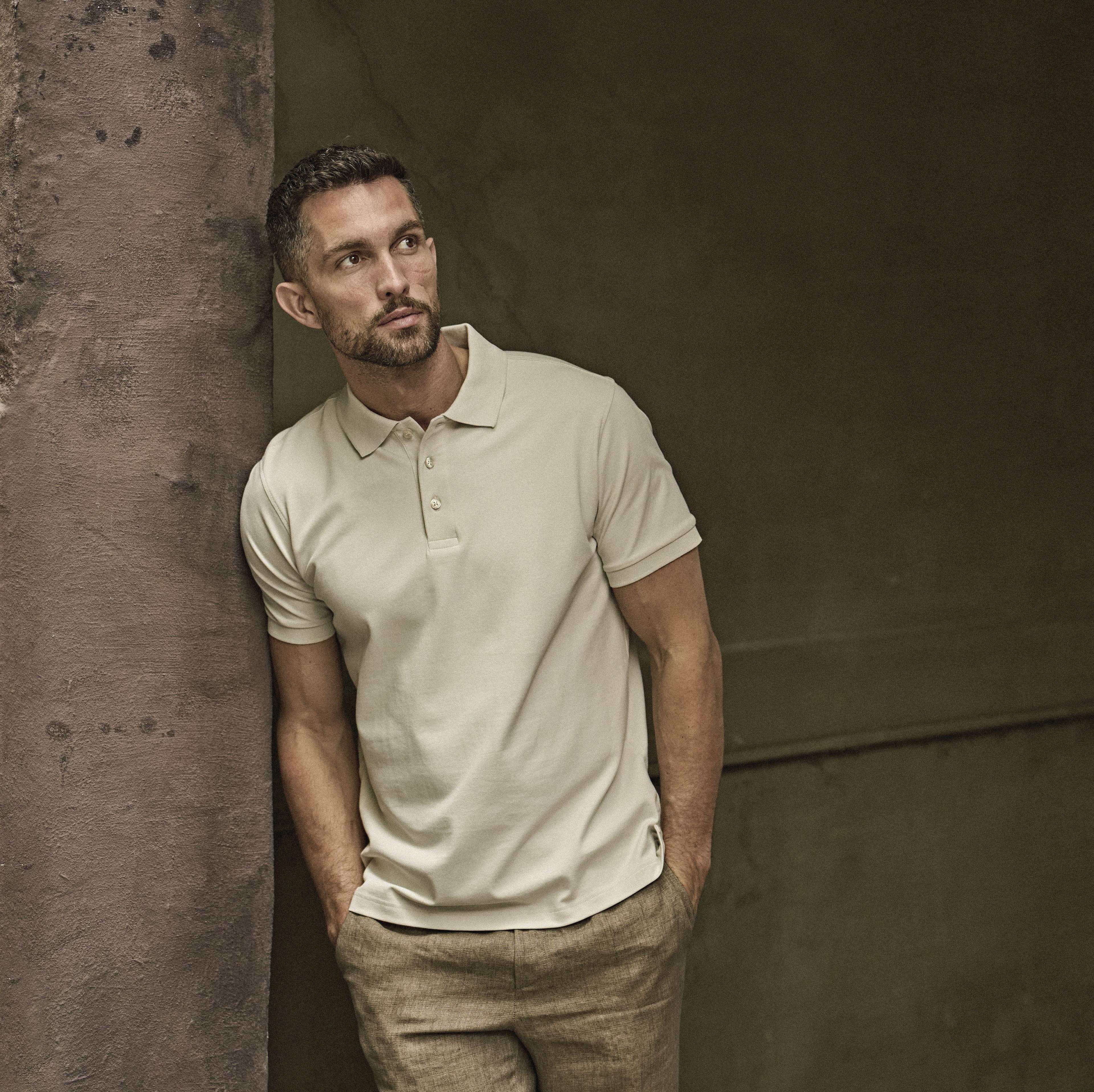 Polo stretch homme