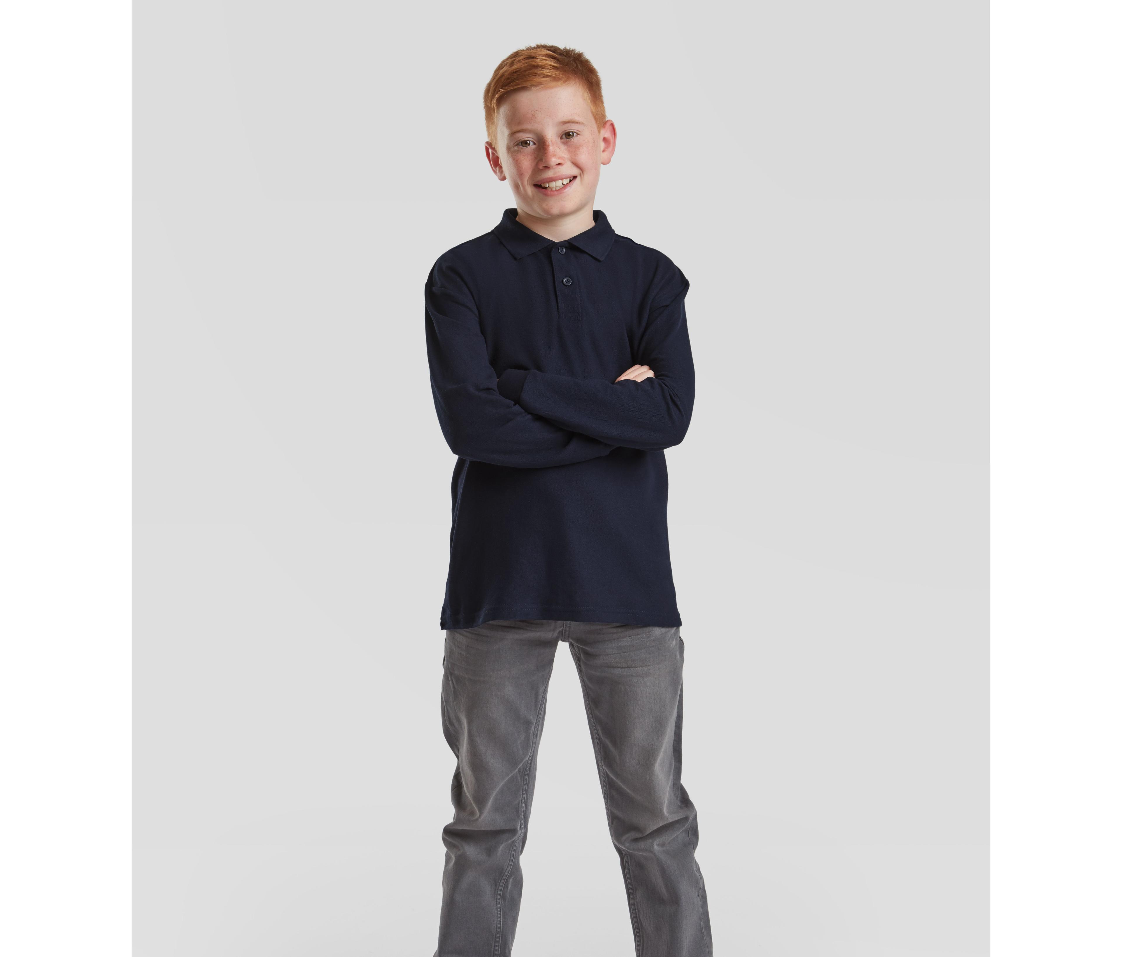 Polo enfant manches longues