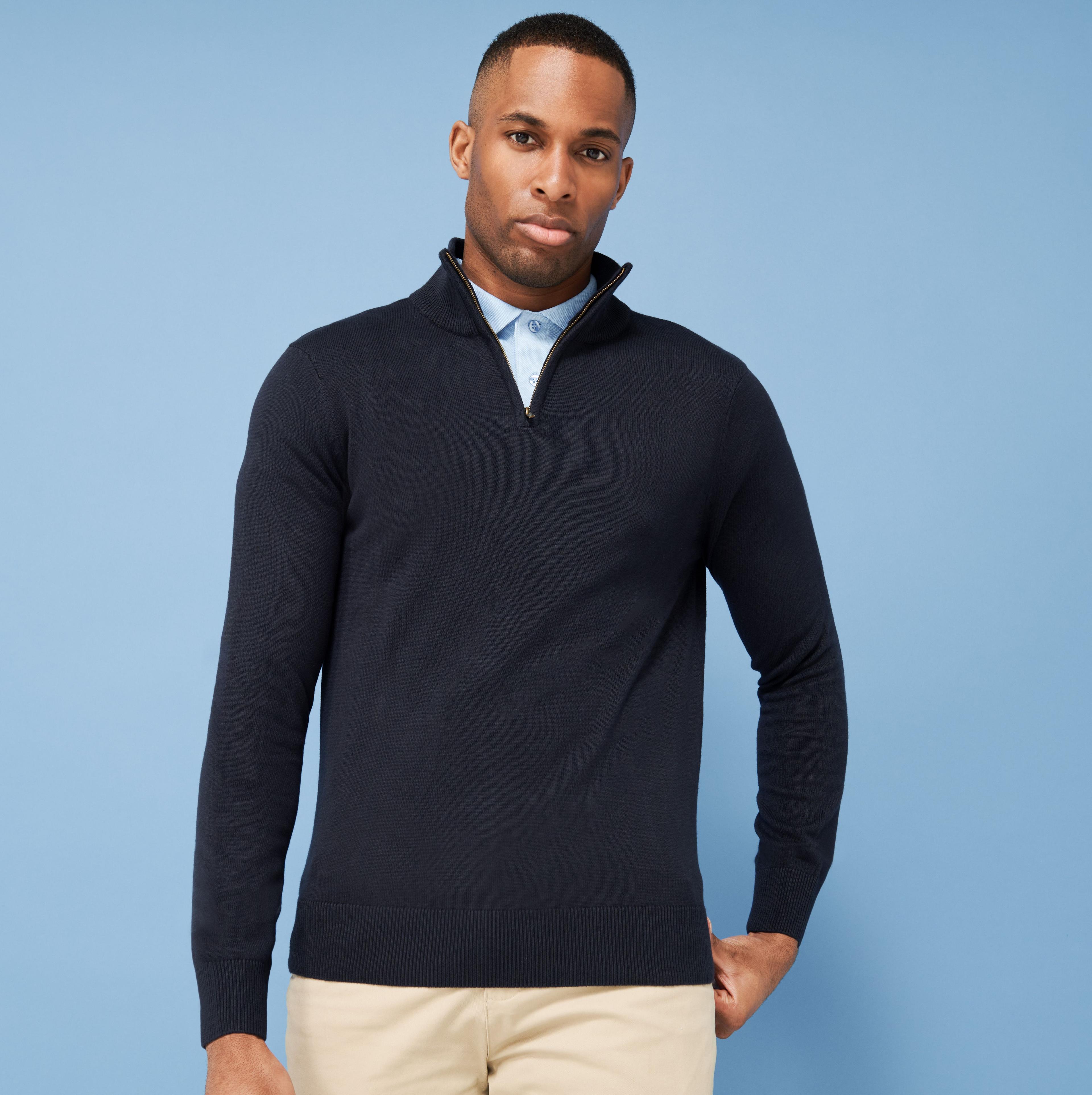 Pull col zippé