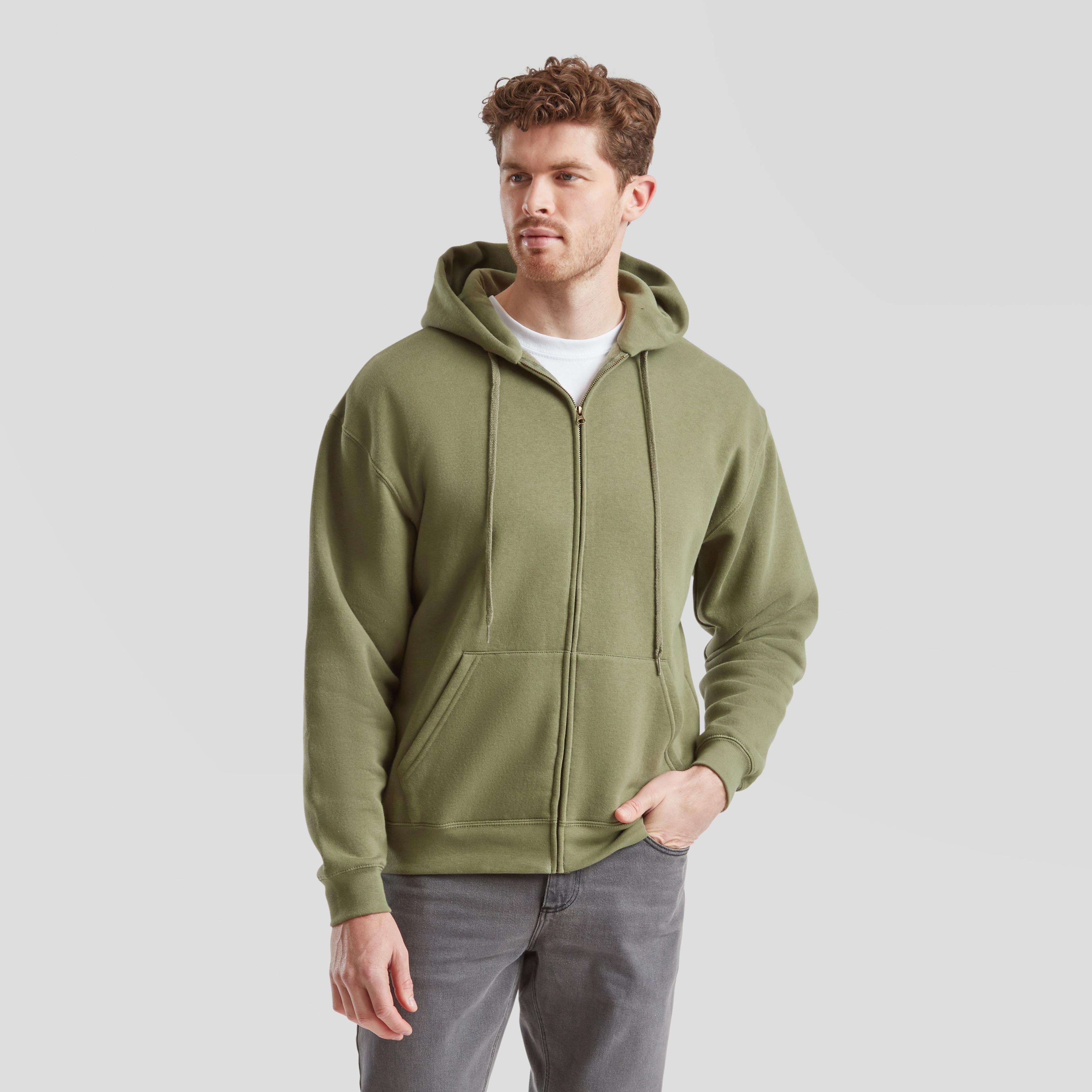 Sweat capuche grand zip 280