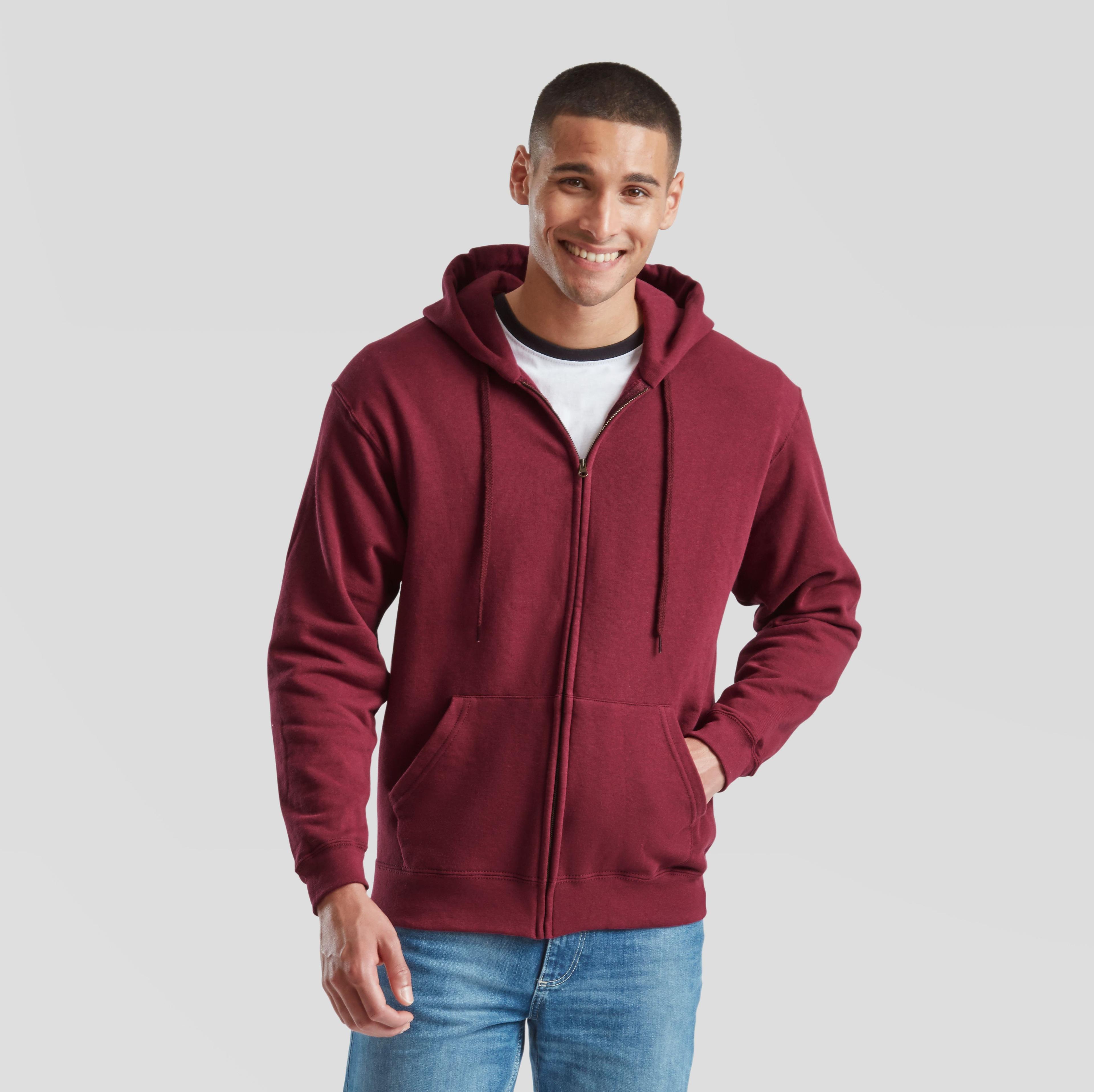 Sweat capuche grand zip 280