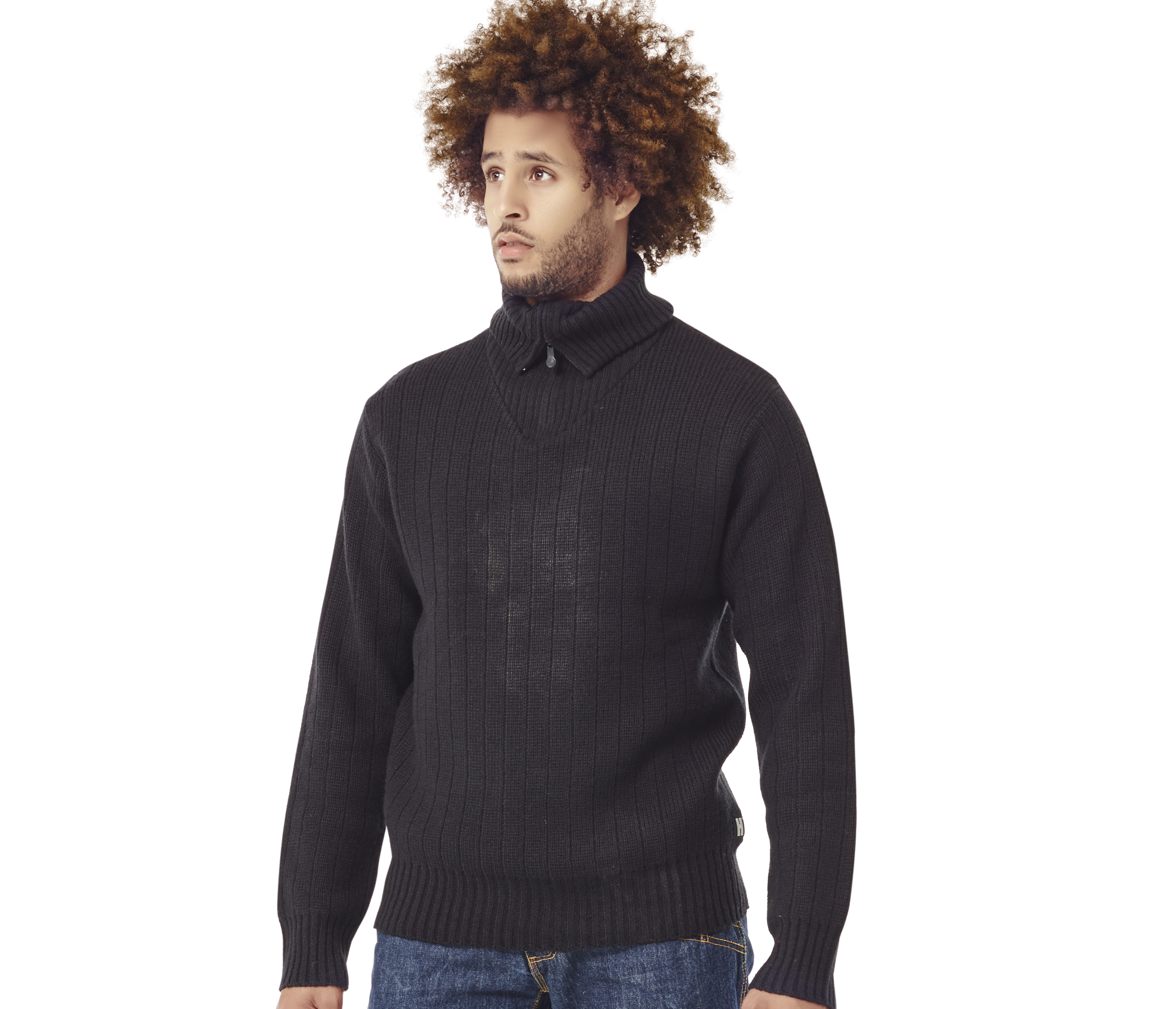 Pull-over col zippé
