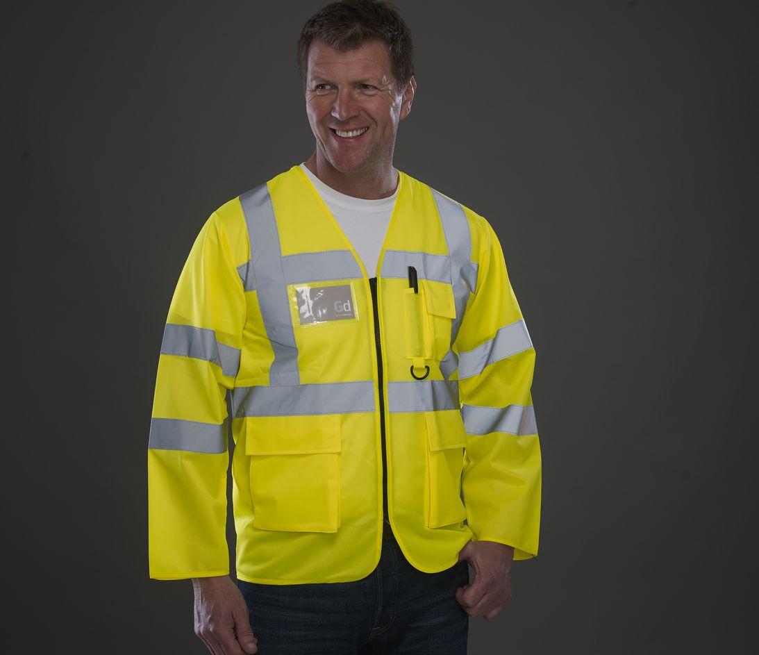 Veste de sécurité multi-poches manches longues
