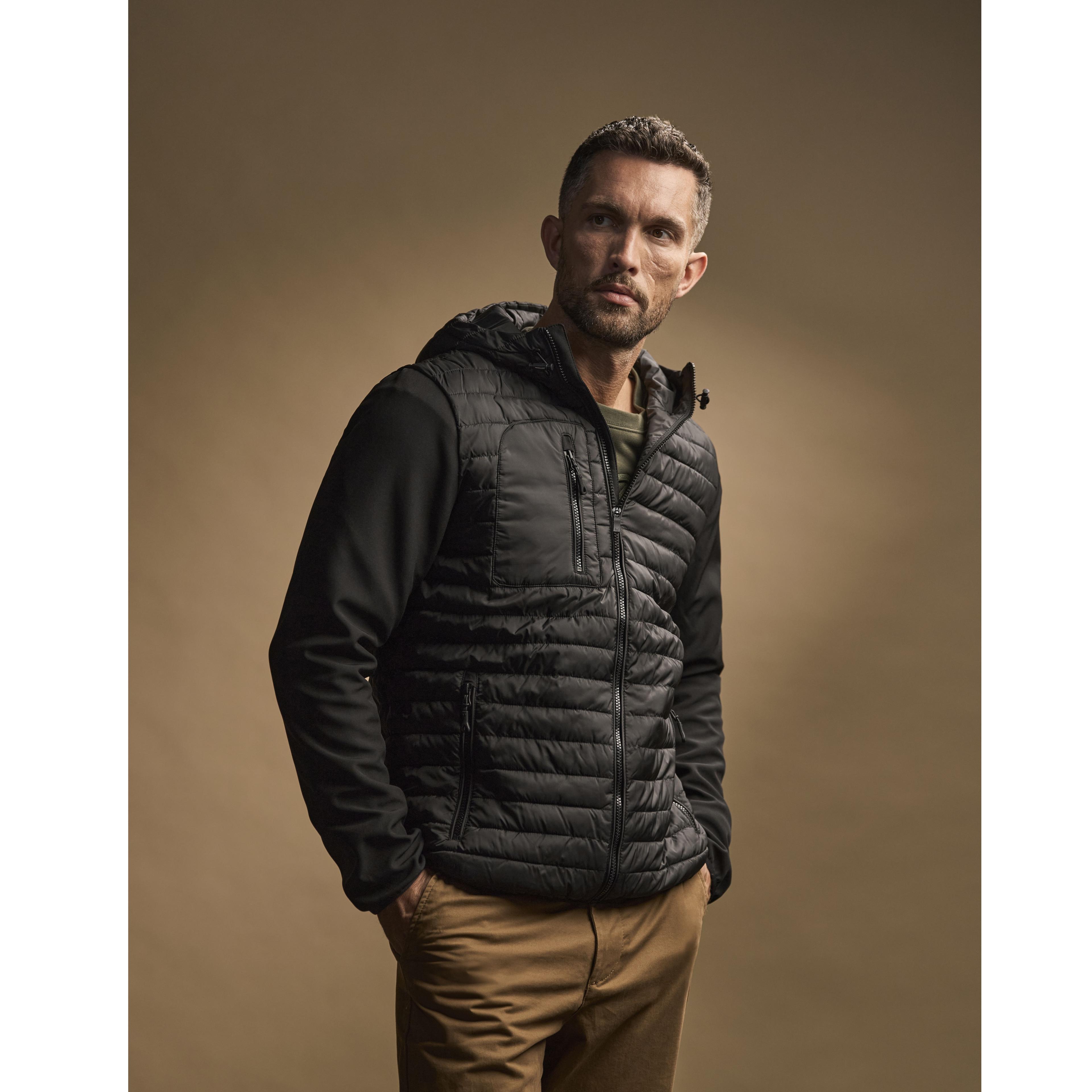 Veste bi-matière homme