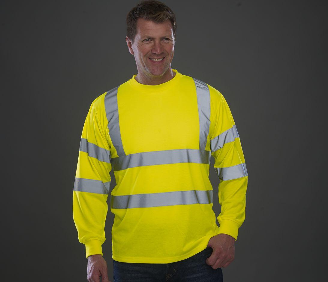 Tee-shirt manches longues haute visibilité